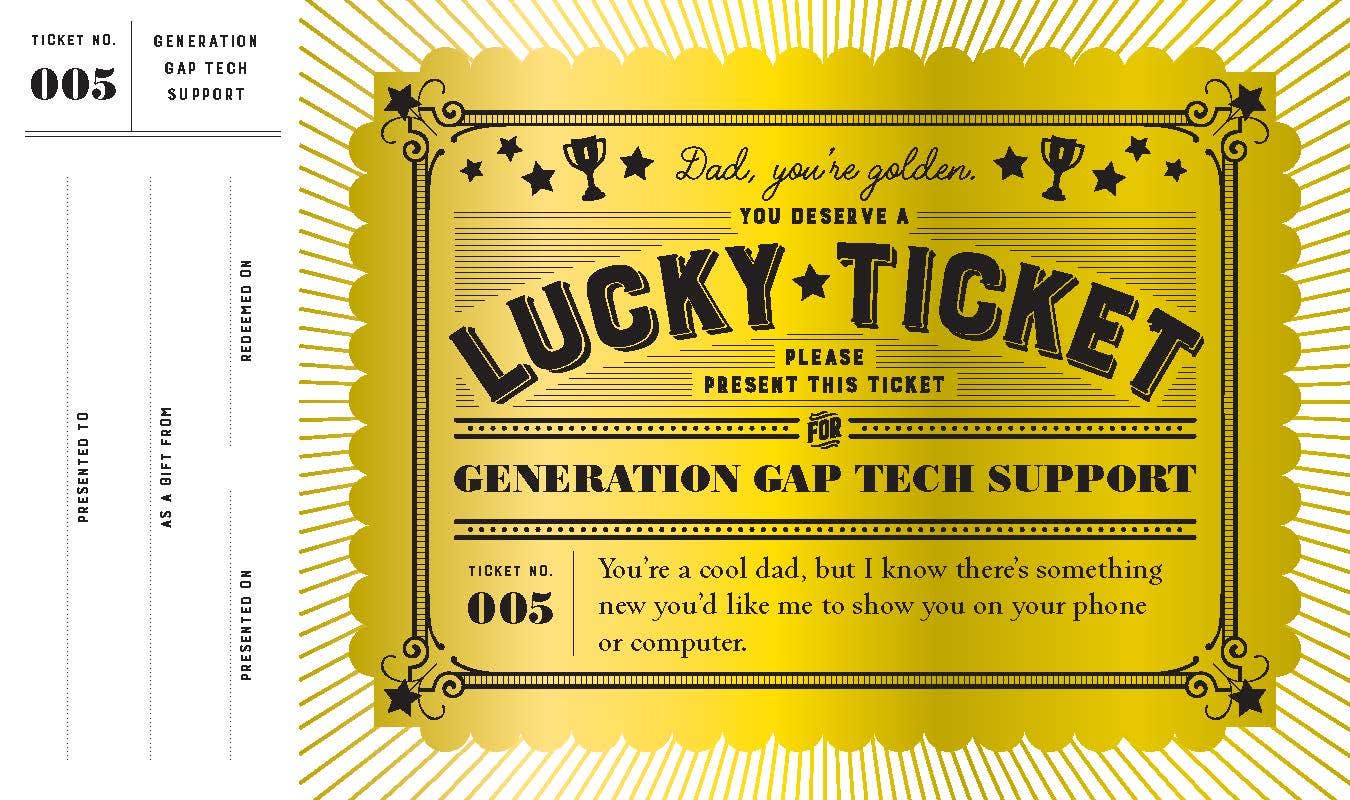 Chronicle Books- Lucky Tickets for Dad