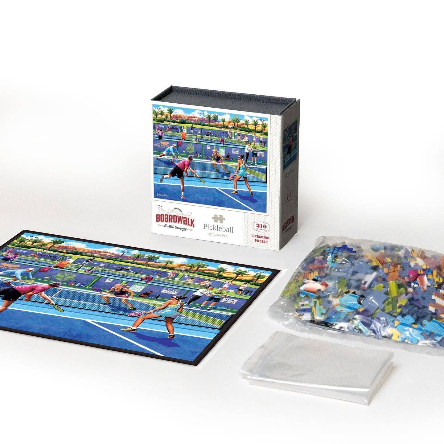 Boardwalk Puzzle Company- Pickleball - Personal Puzzle - 210 Piece