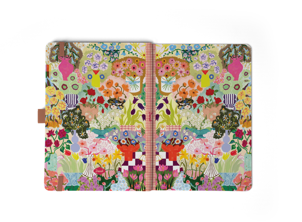 Denik- Wild Garden Soft Touch Hardbound Layflat Notebook Journal