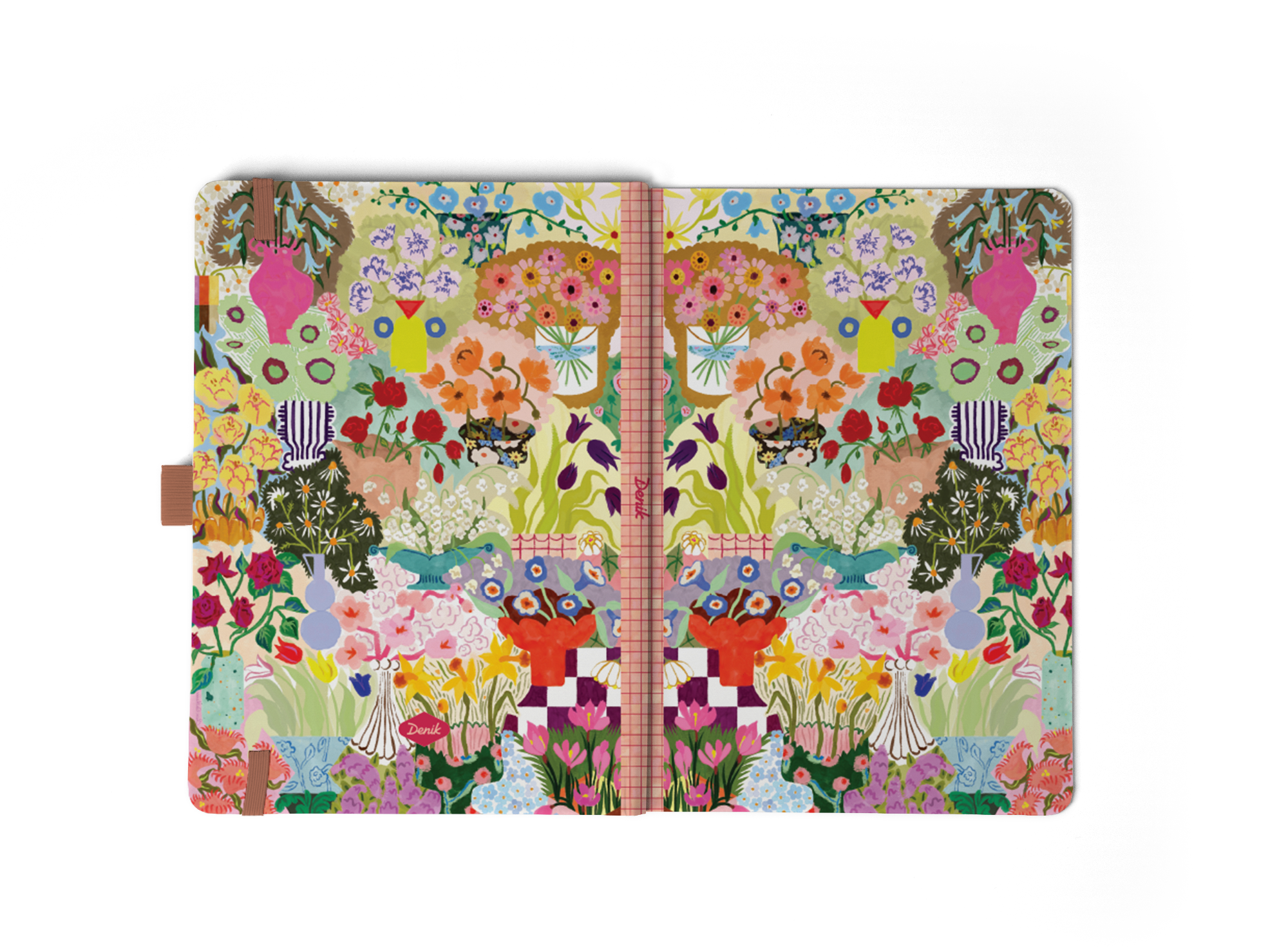 Denik- Wild Garden Soft Touch Hardbound Layflat Notebook Journal