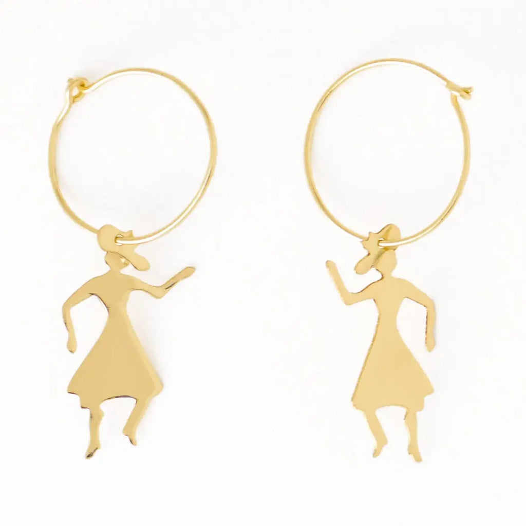 Ink + Alloy- Loretta Cowgirl Hoop Earrings