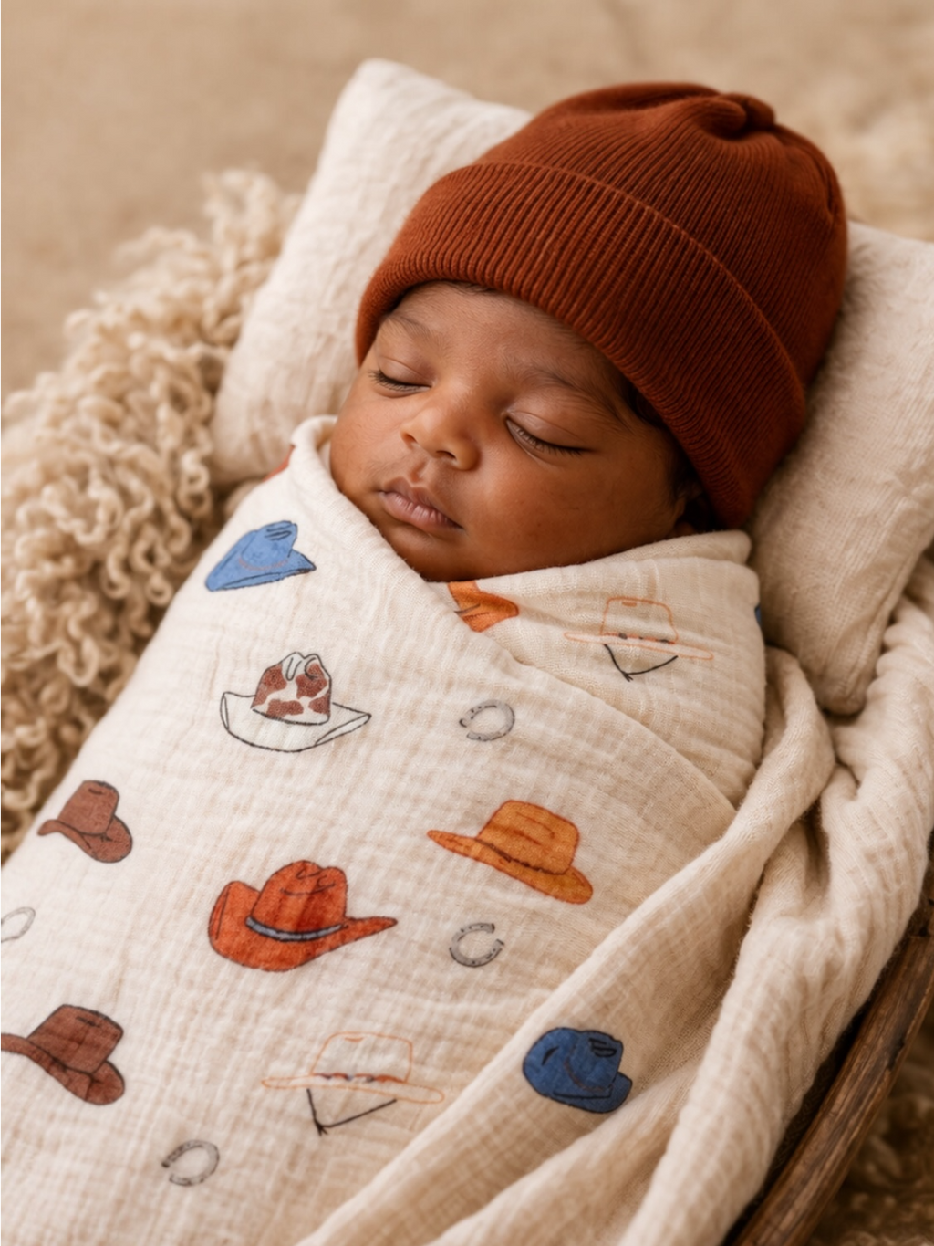 SIIX Collection- Western / Muslin Swaddle