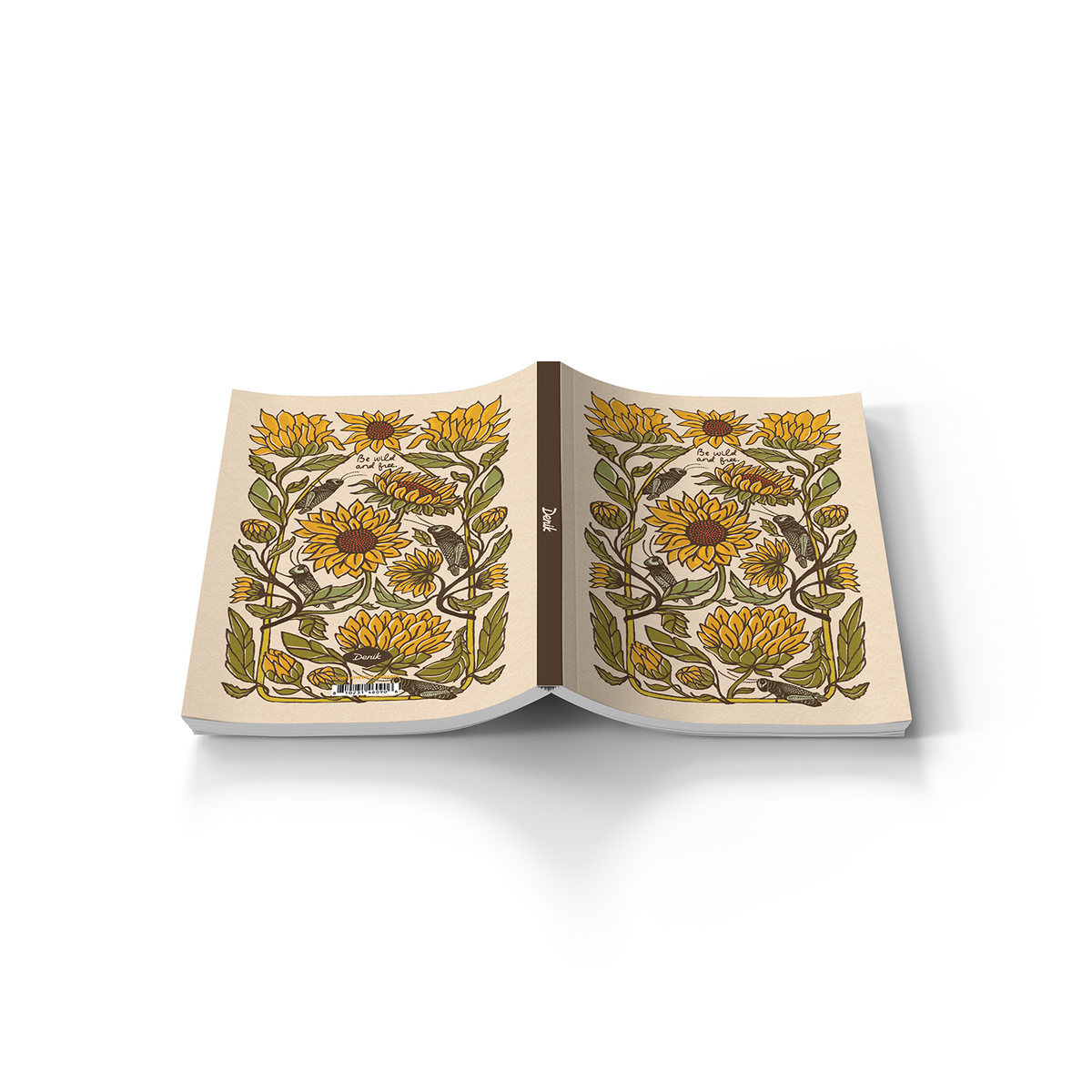 Denik- Sunflower Soft Touch Classic Layflat Notebook