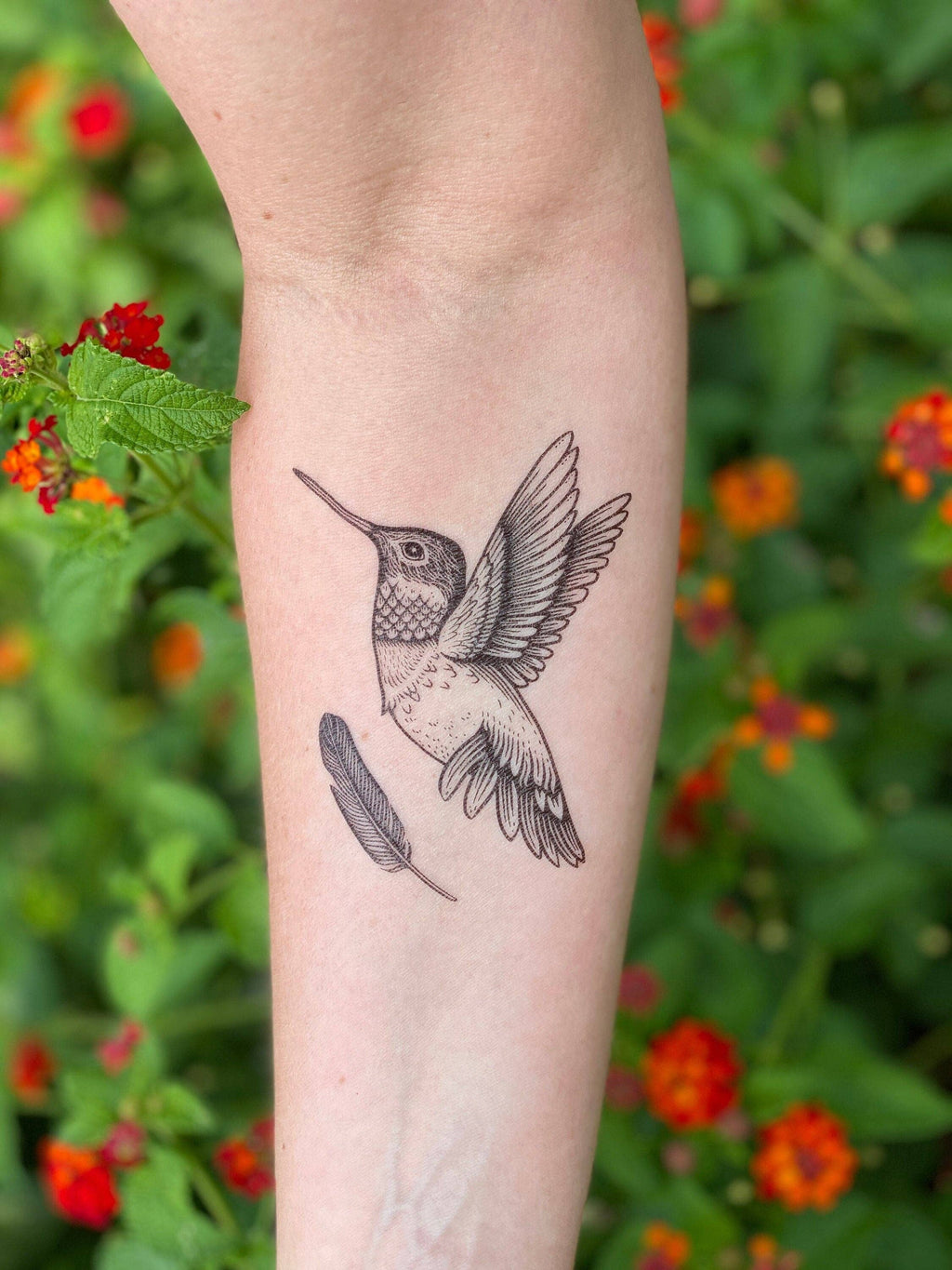 NatureTats- Hummingbird Temporary Tattoo