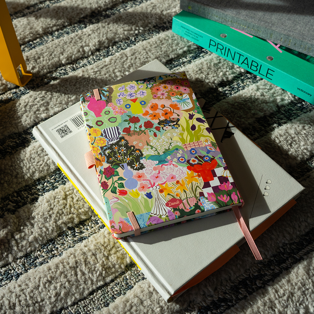 Denik- Wild Garden Soft Touch Hardbound Layflat Notebook Journal