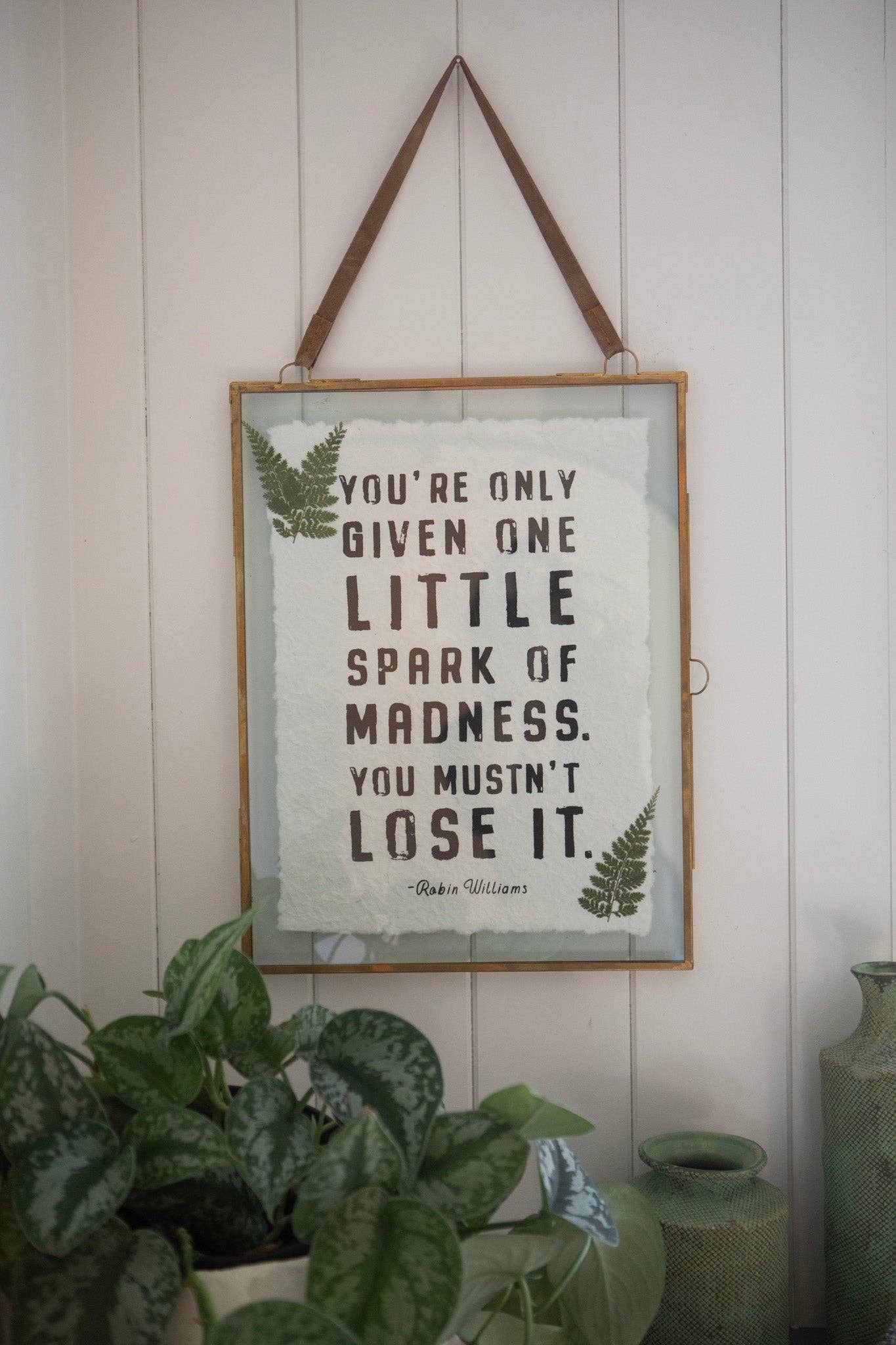 Sugarboo & Co- You're Only Given Handmade Paper Print- 12"x16" Robin Williams