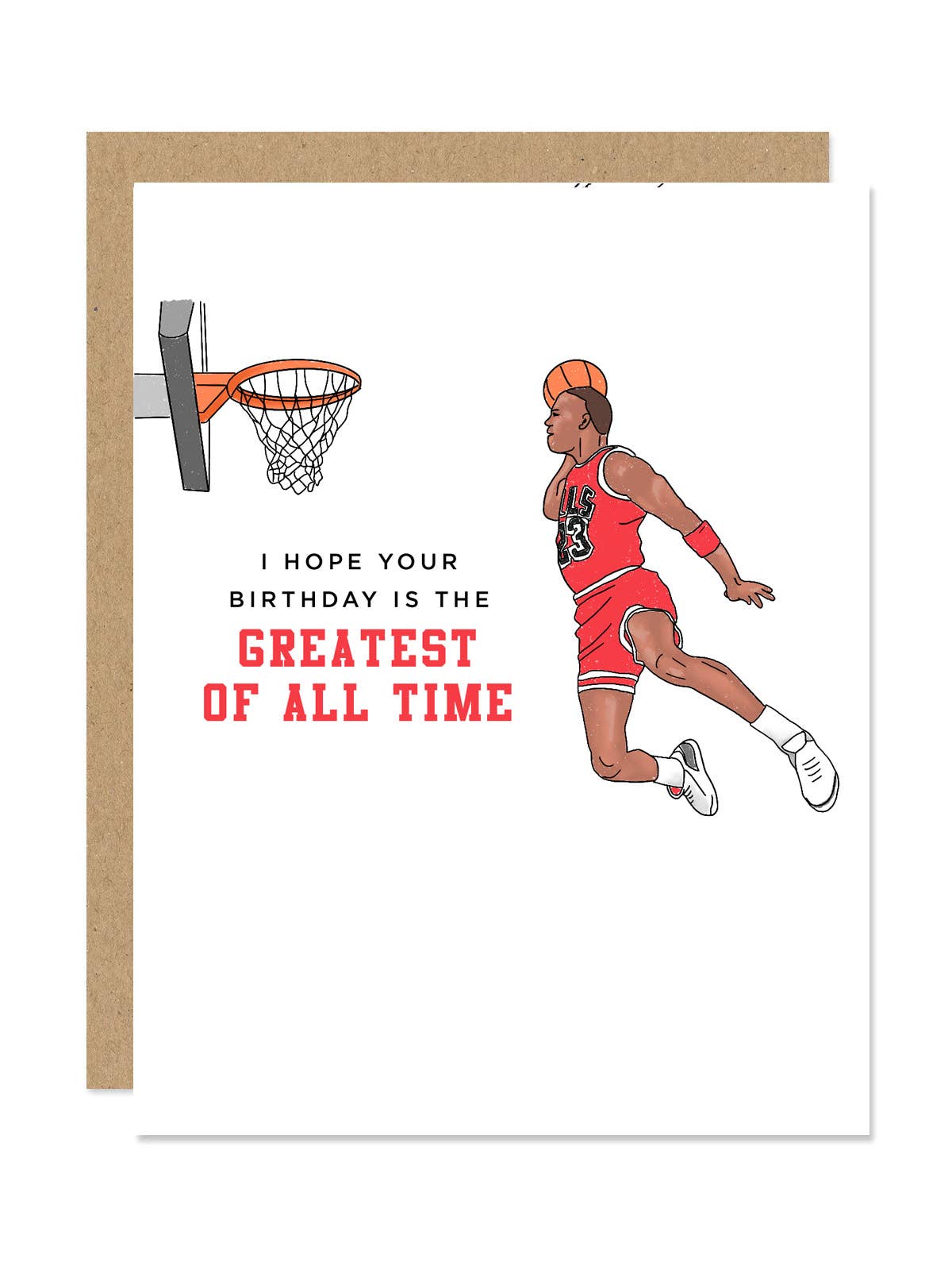 Maddon & Co.- Michael Jordan "MJ GOAT" Greatest of All Time Birthday Card