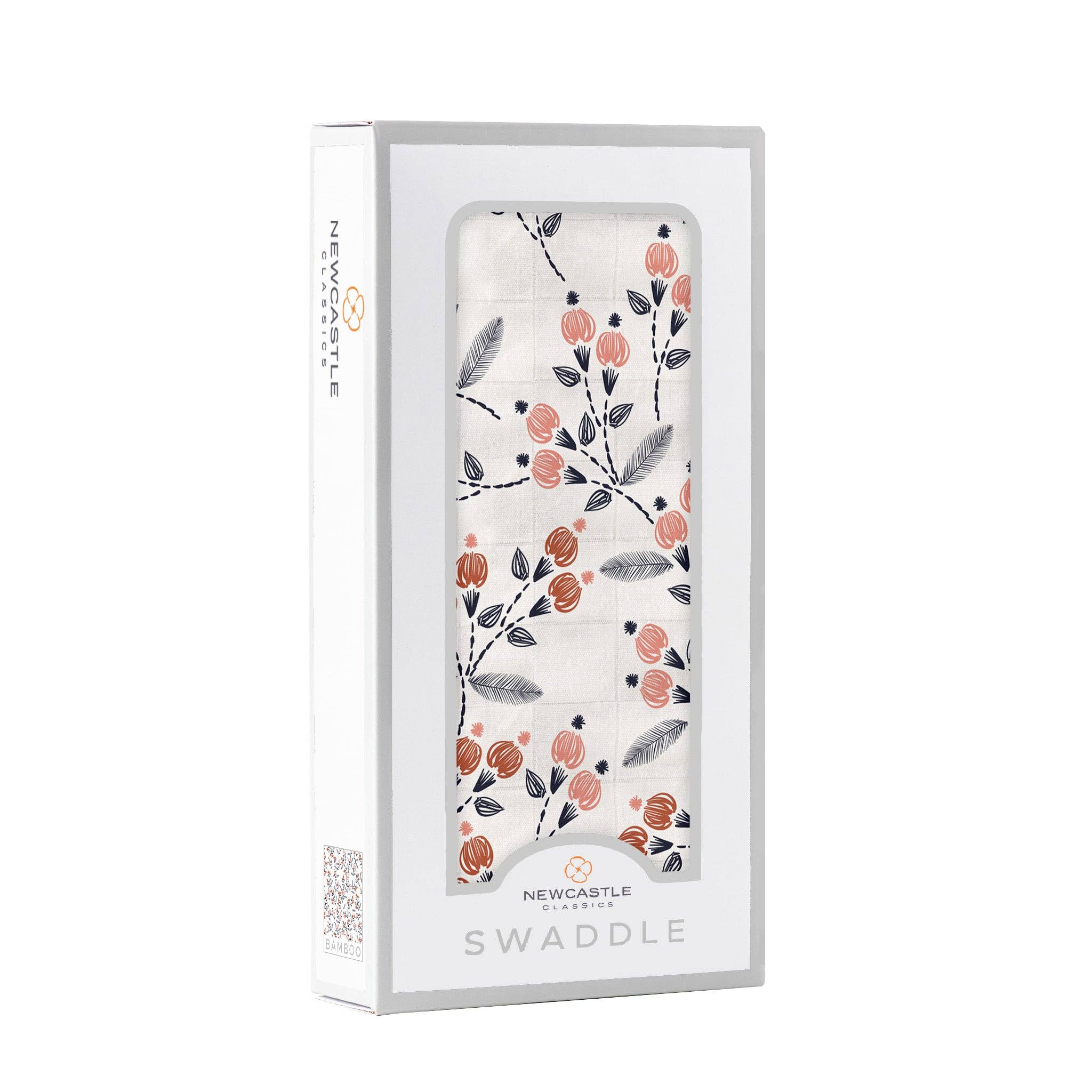 Newcastle Classics- Dahlia Floral Bamboo Swaddle