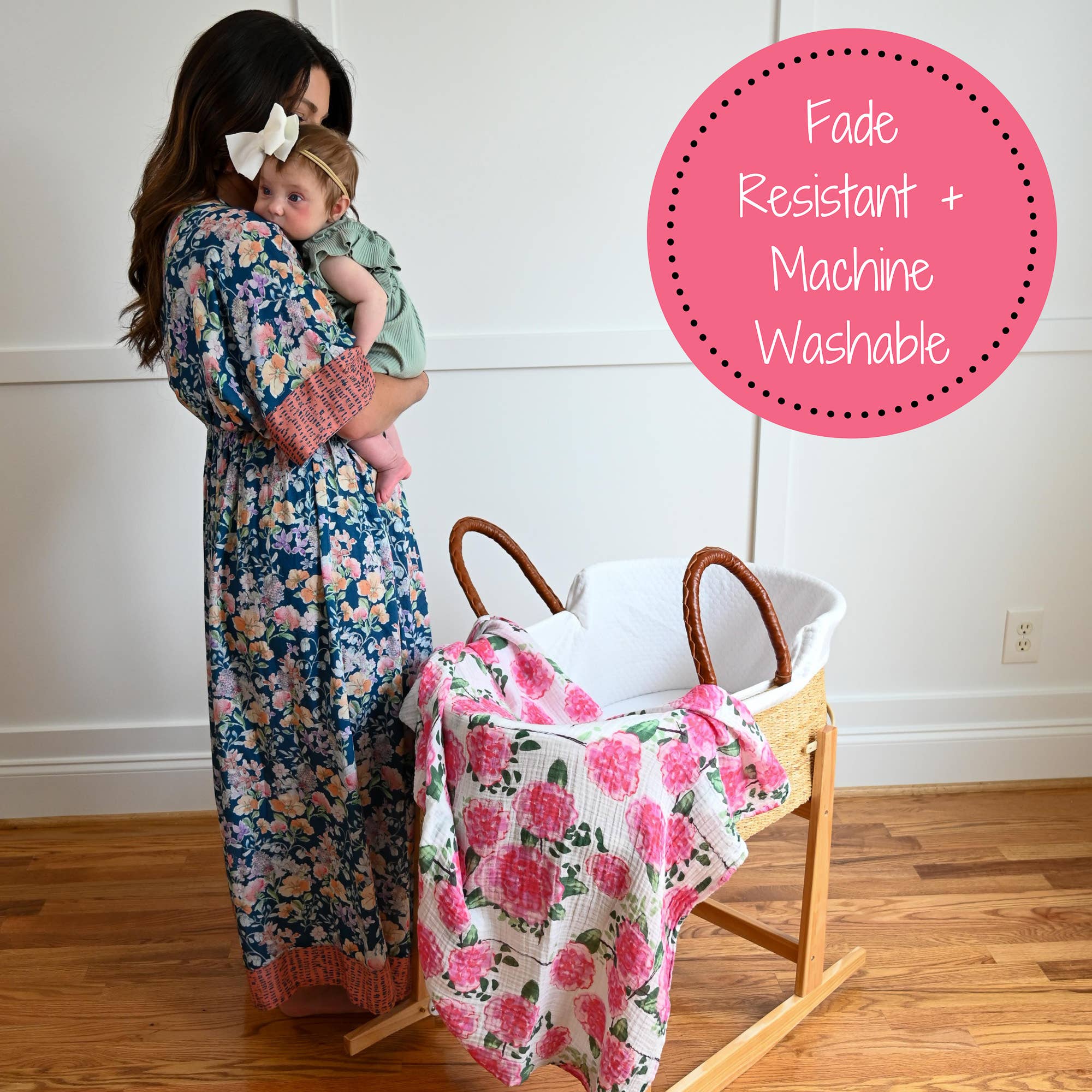 LollyBanks- Live Life in Full Bloom Baby Muslin Swaddle Blanket