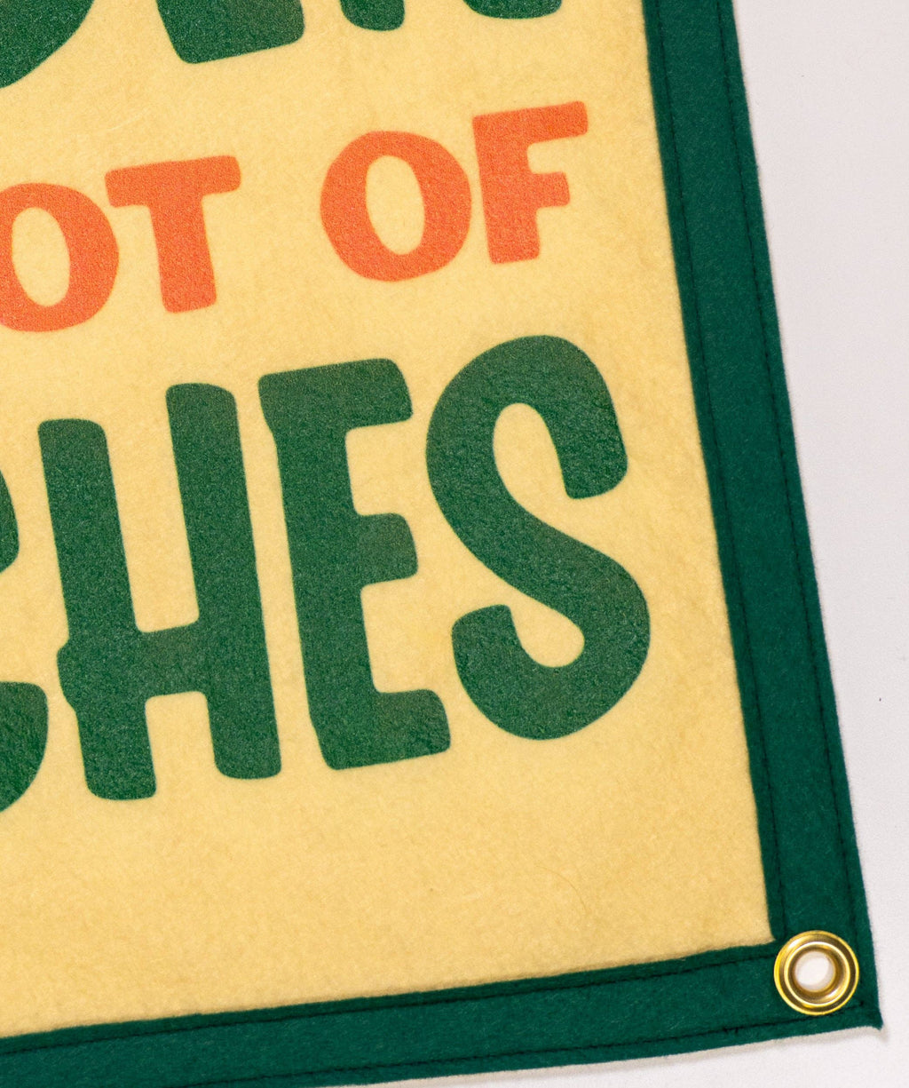 Oxford Pennant- Plant A Little Garden Eat A Lot Of Peaches Camp Flag • John