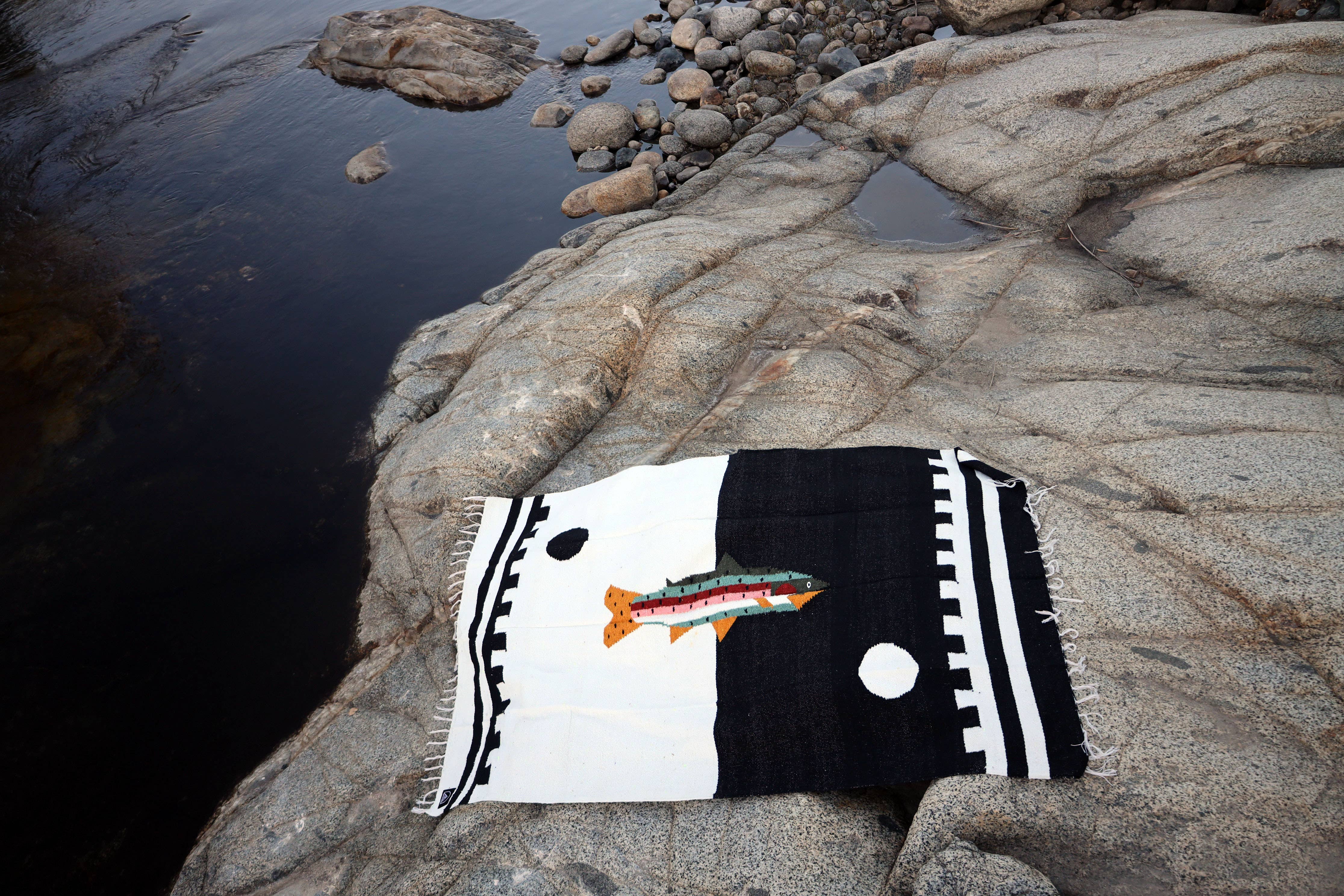 River Fish Limited Edition Handwoven Blanket - Thumbnail 4