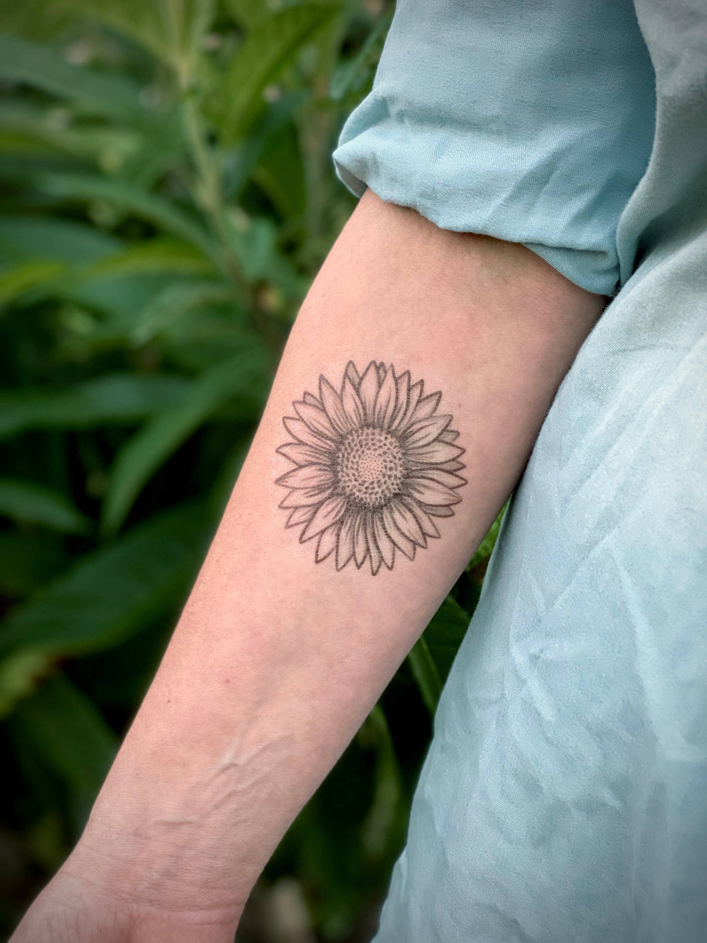 NatureTats- Sunflower Temporary Tattoo