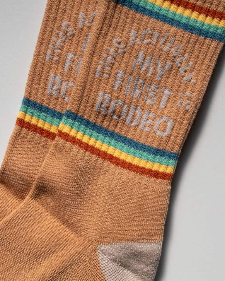Shop Good- Actually My First Rodeo Western Socks