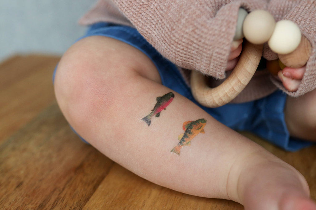 Saint & Company- Gone Fishin' Temporary Tattoos