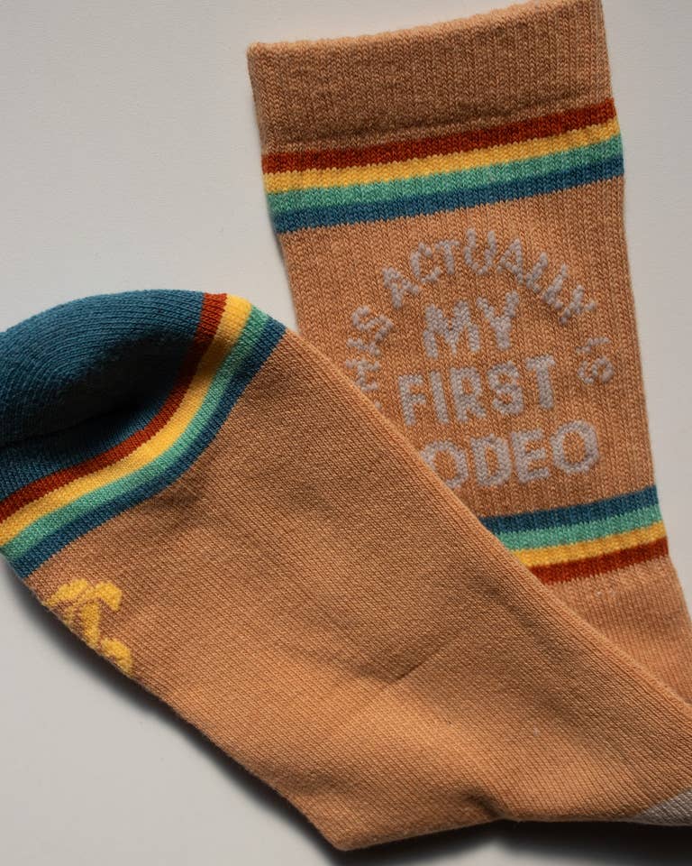Shop Good- Actually My First Rodeo Western Socks