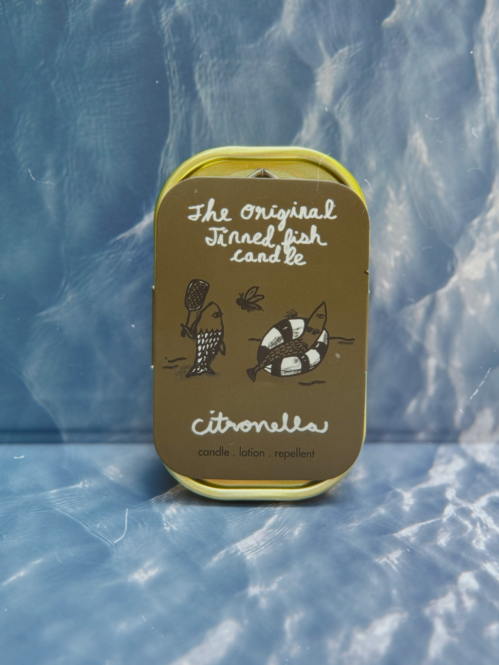 Tinned Candle- Tinned Fish Candle - Citronella