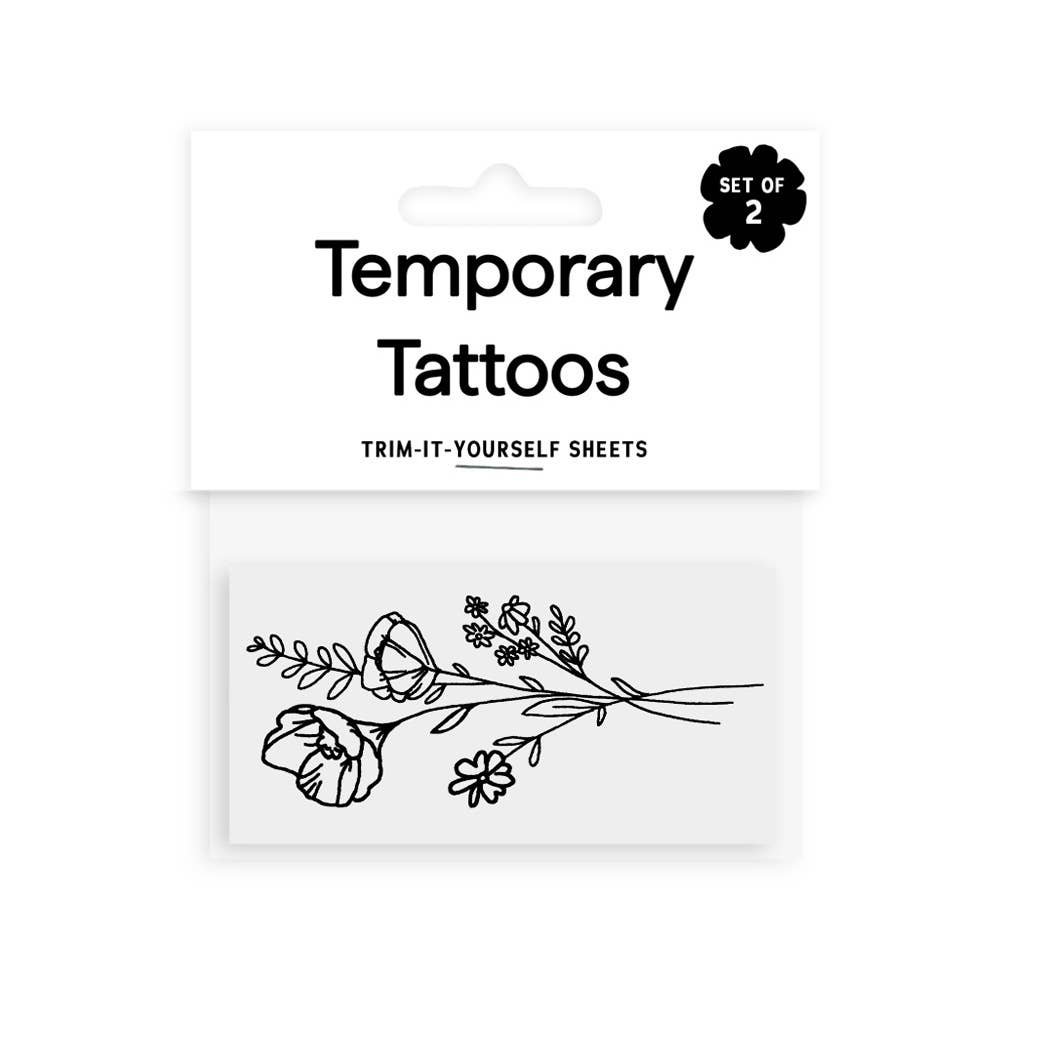 Saint Tattoos- Wildflower Temporary Tattoos