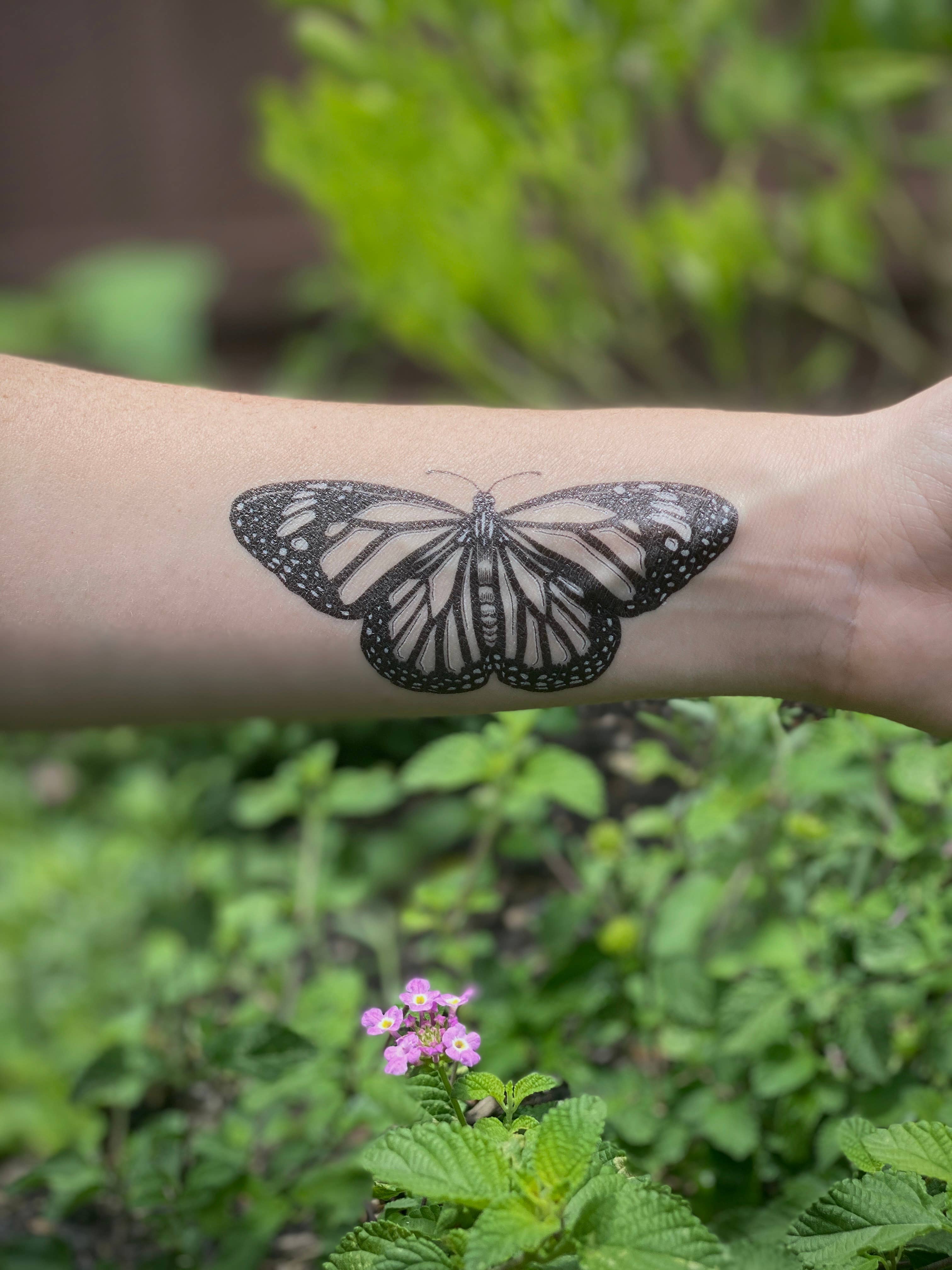 NatureTats - Monarch Butterfly Temporary Tattoo