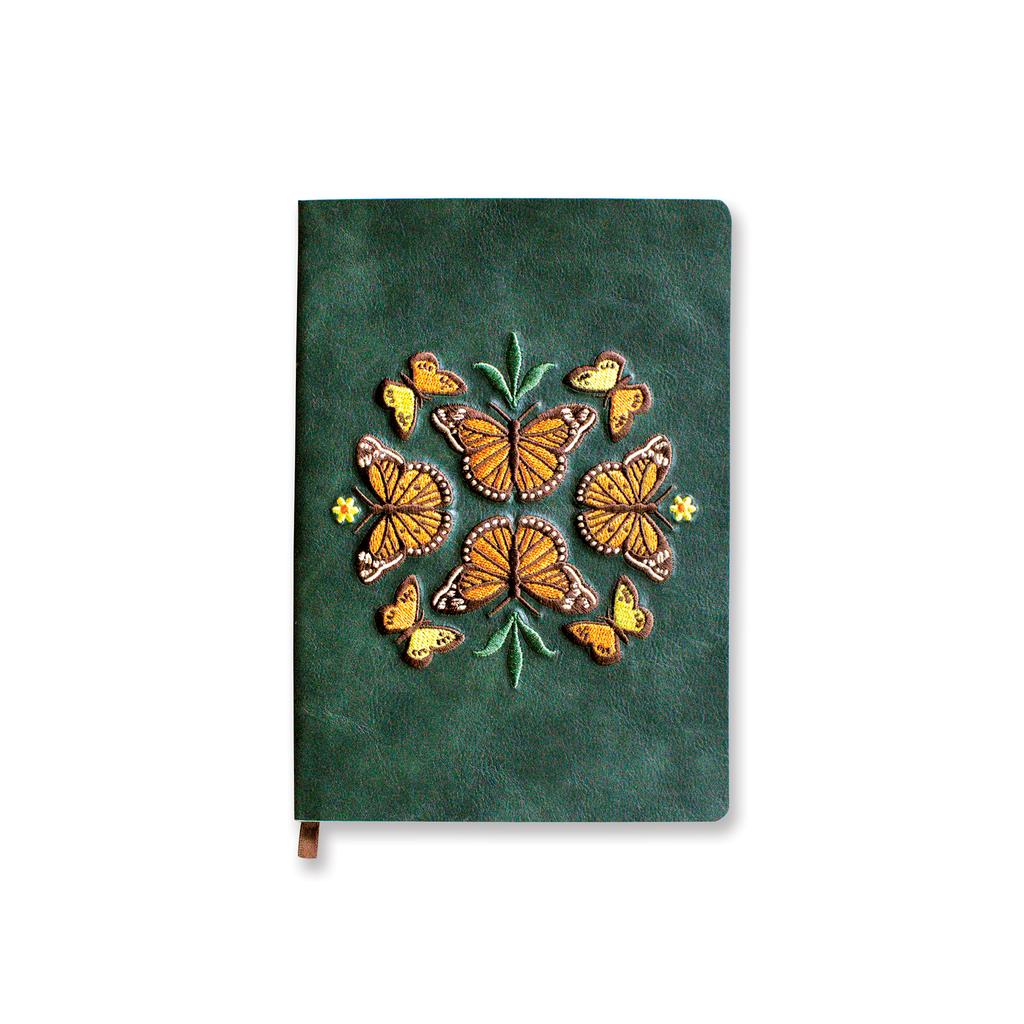 Denik- Butterfly Dance Embroidered Journal Notebook