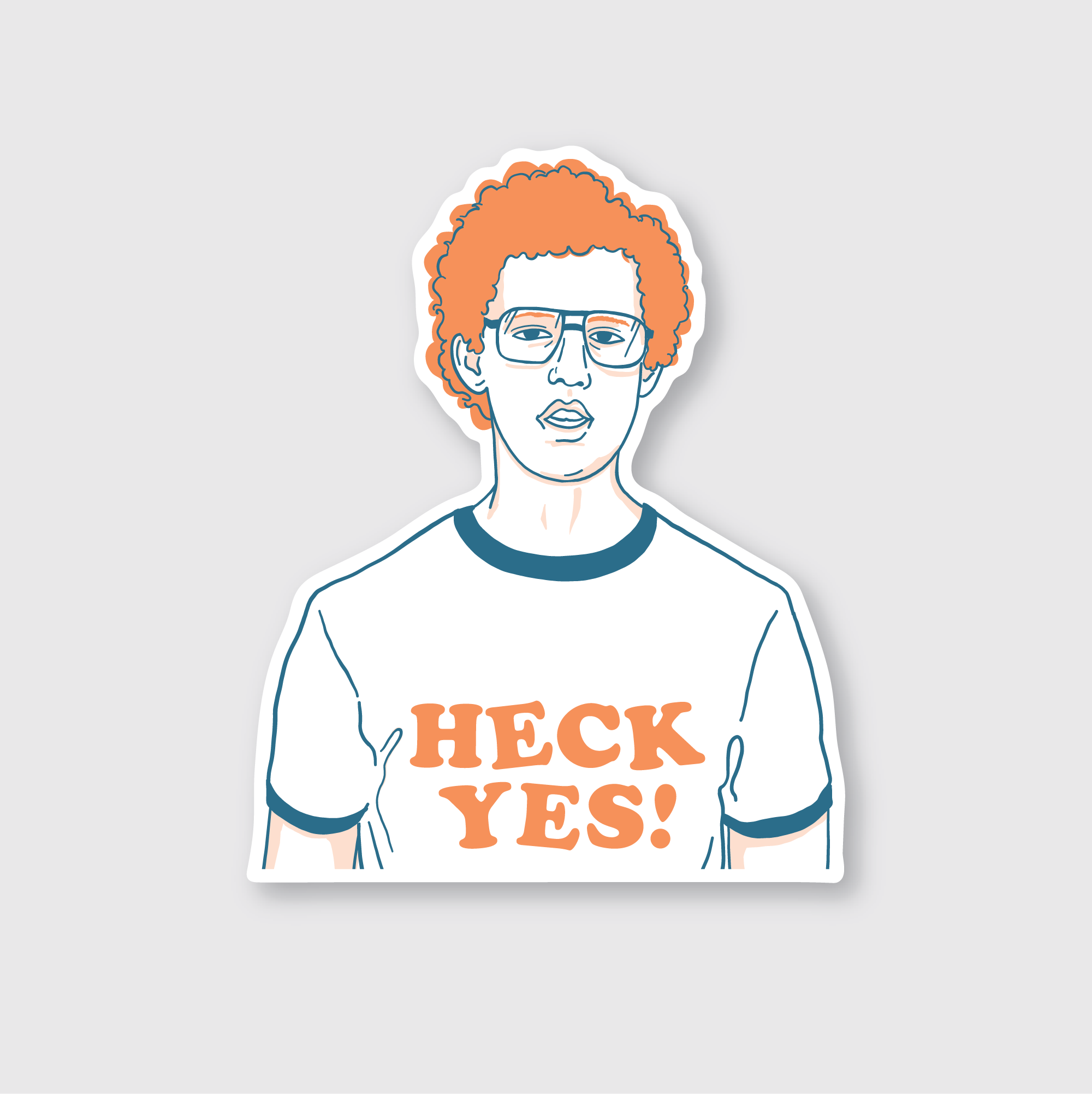 Pike Street Press- Heck Yes Sticker