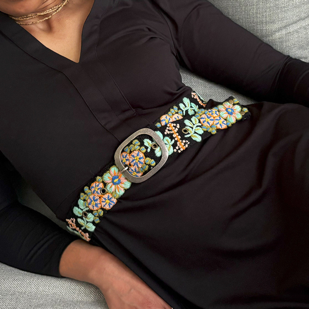 Jenny Krauss- Southwest Walkabout Embroidered Wool Belt