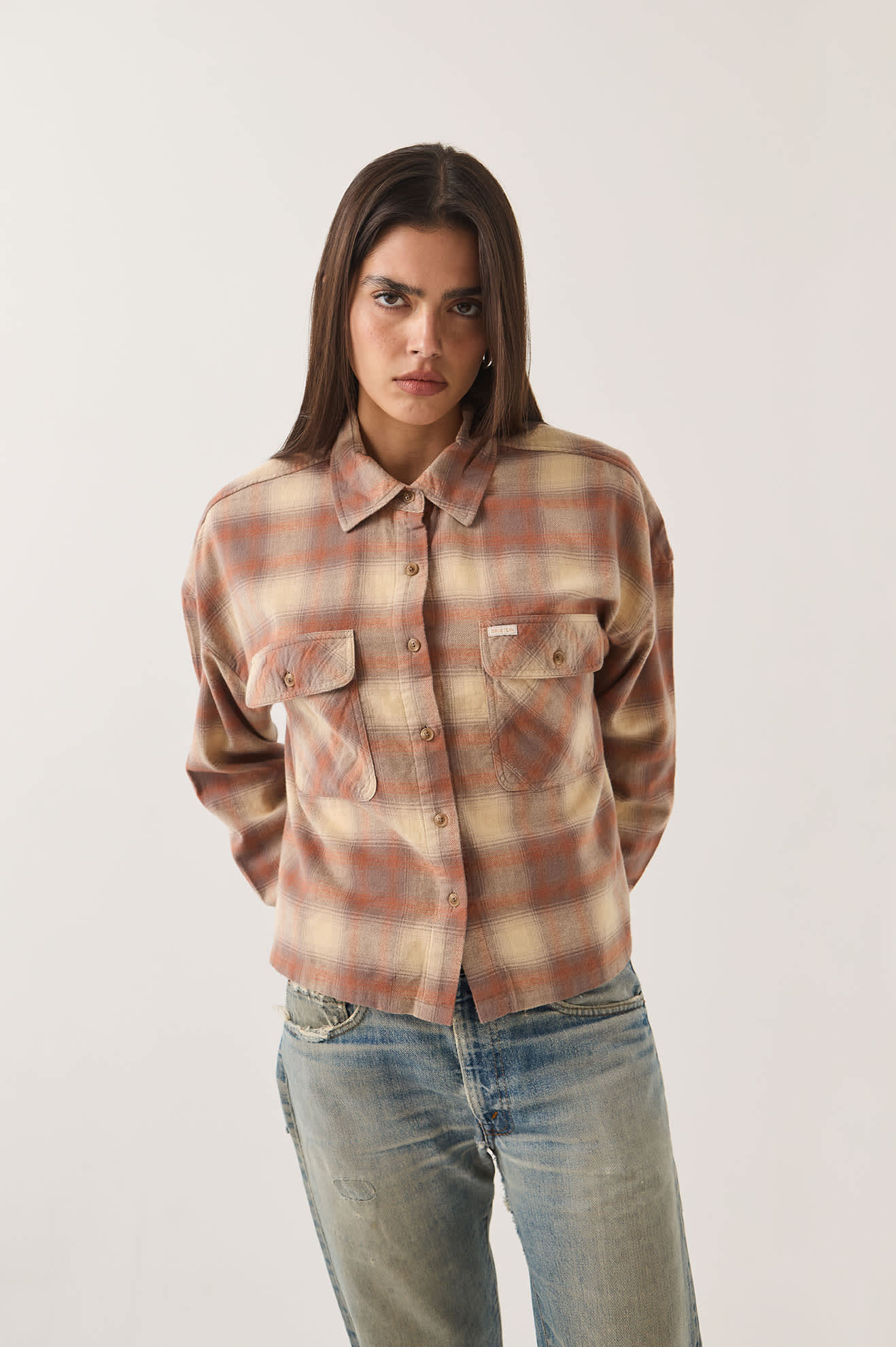 Brixton- Women's Bowery Crop Overshirt