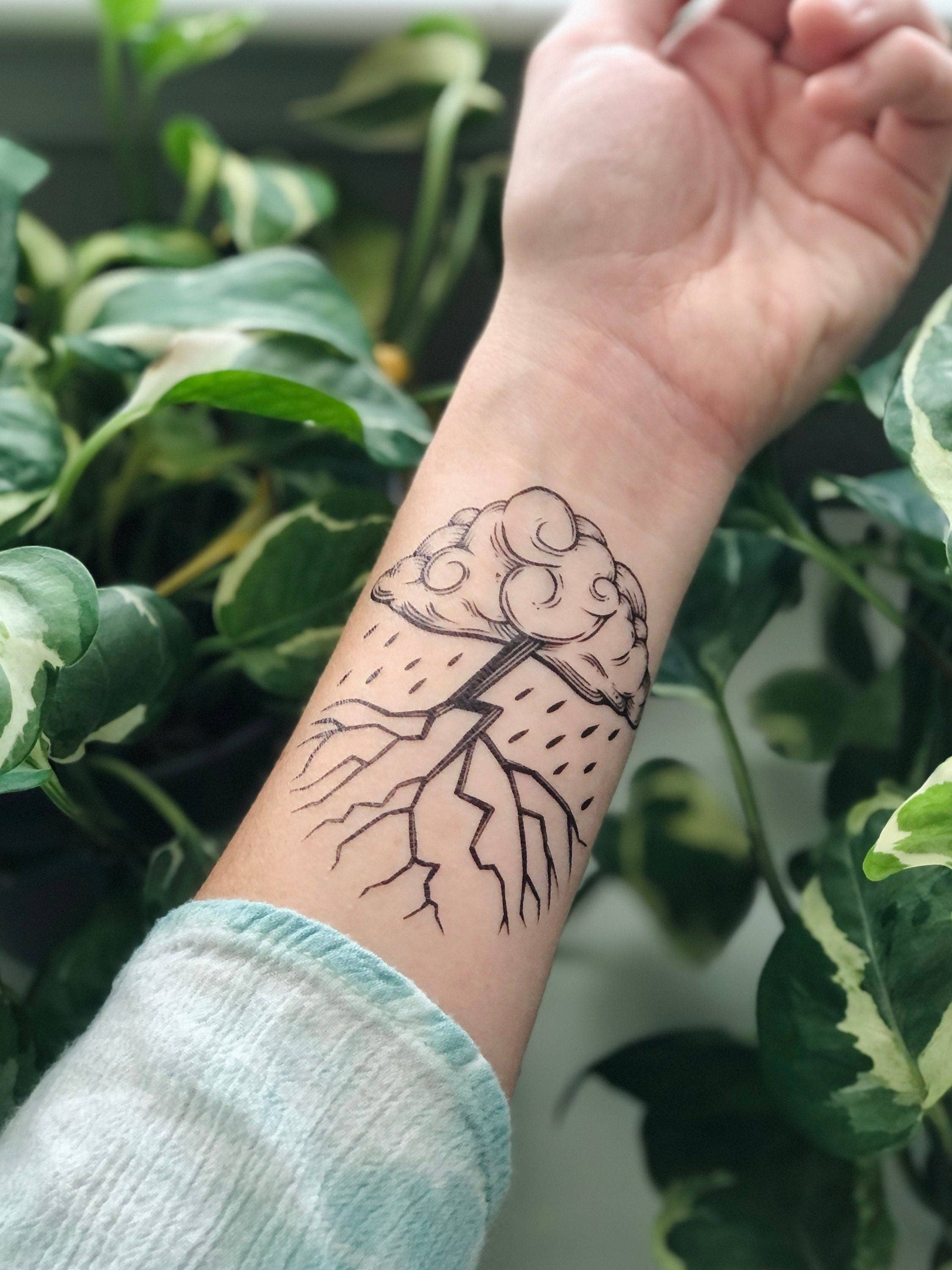 NatureTats- Storm Cloud Temporary Tattoo