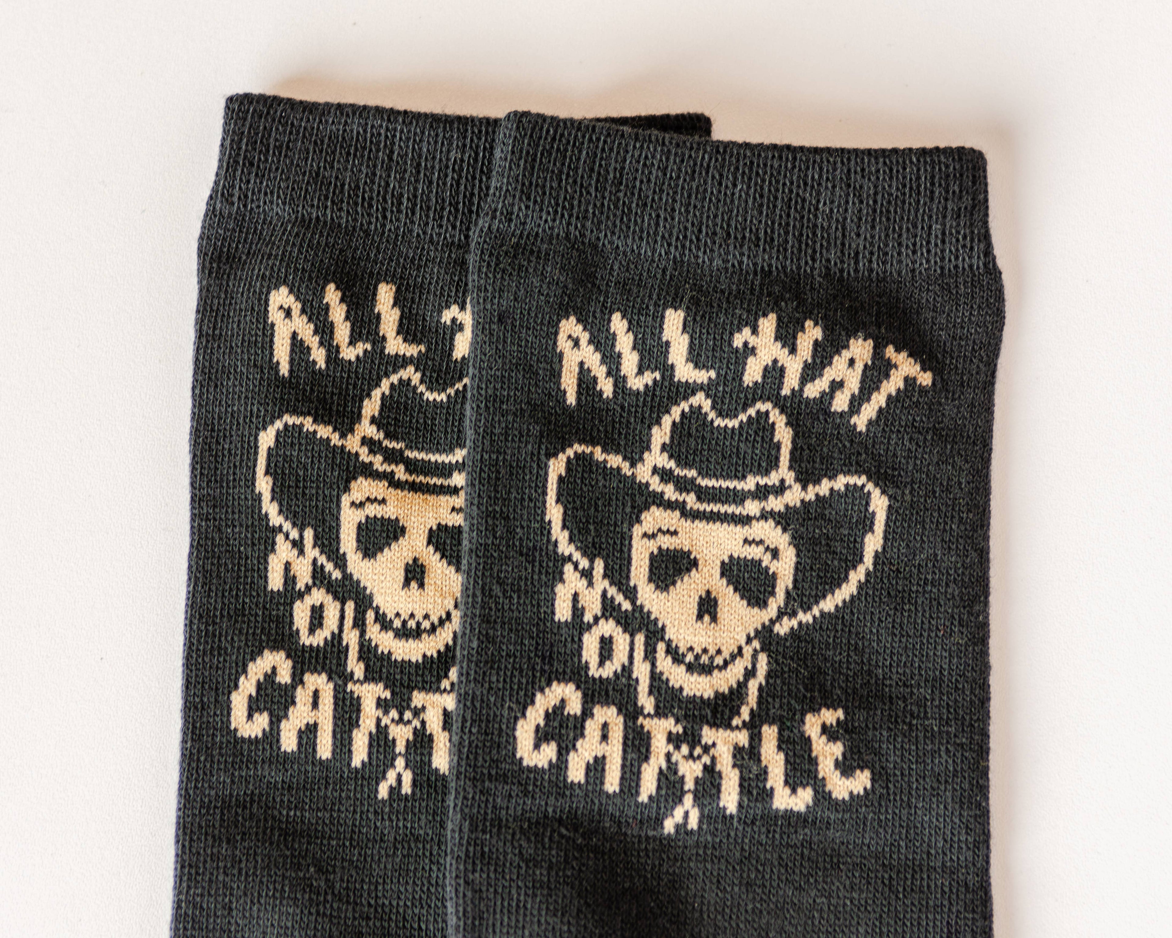 Shop Good- All Hat No Cattle Western Socks