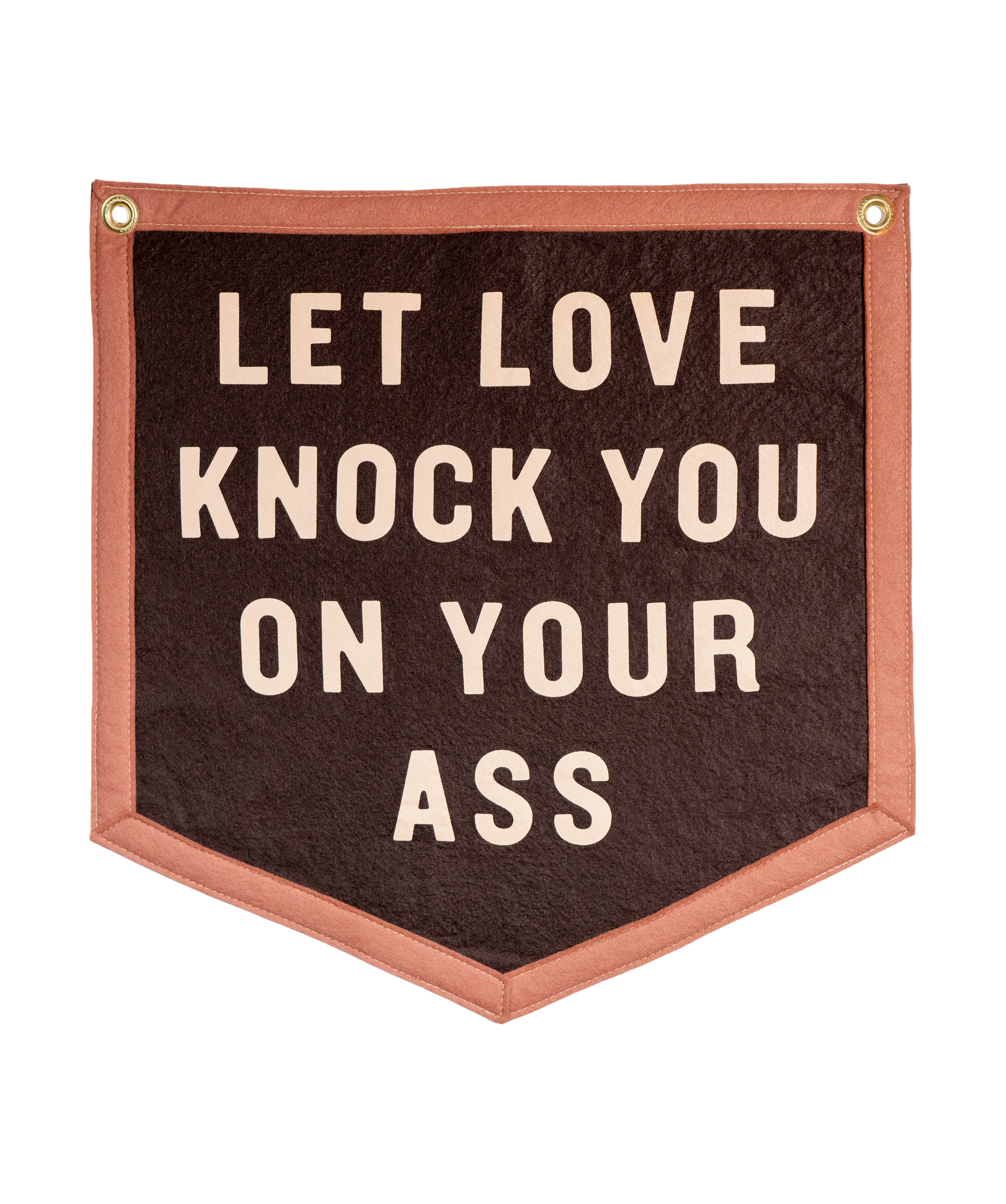 Oxford Pennant- Let Love Knock You On Your Ass Camp Flag • Jason Isbell x Oxford Pennant