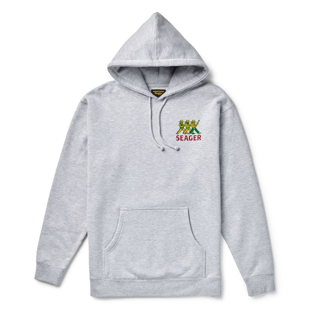 Seager- Finger Guns Mid-Weight Hoodie Heather Grey