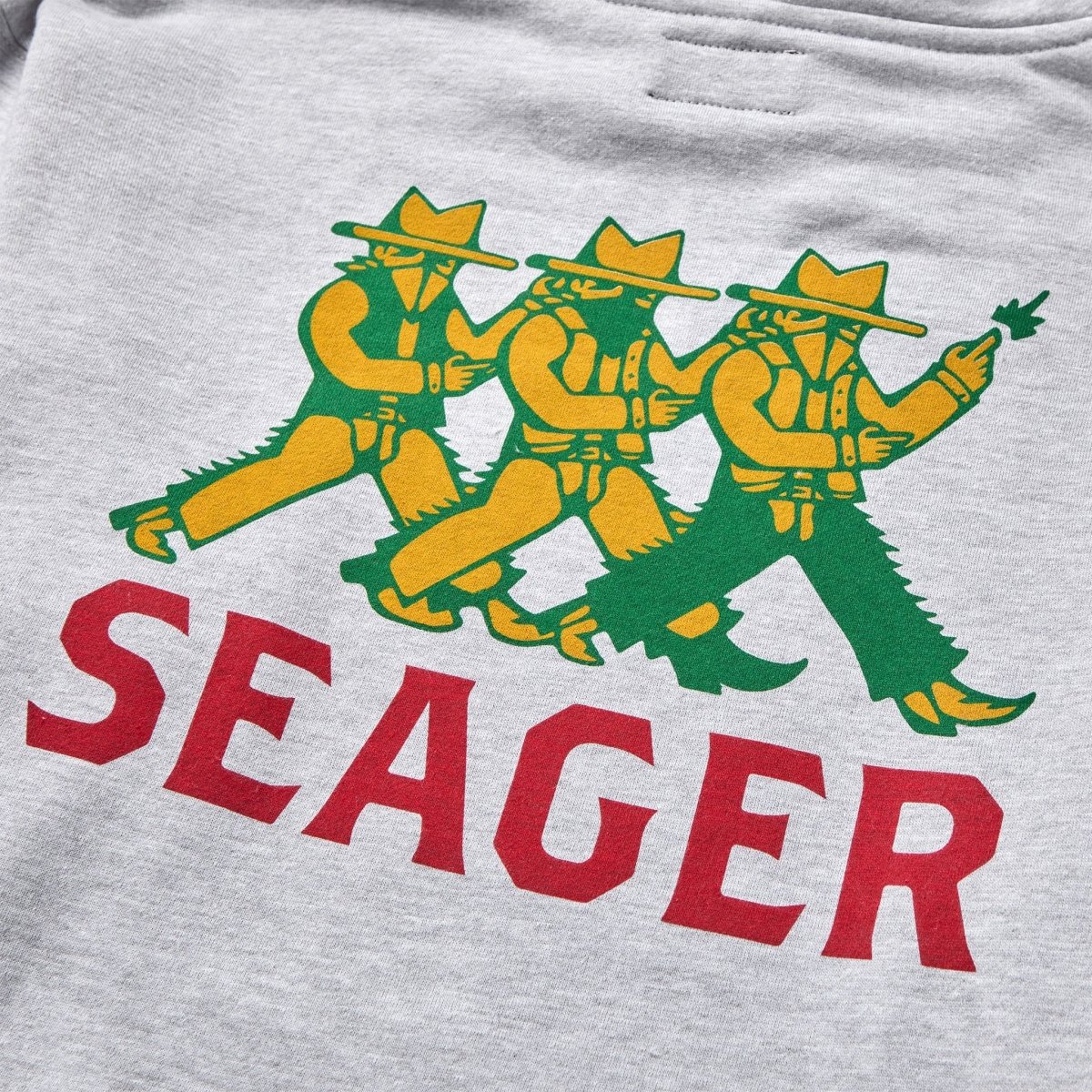 Seager- Finger Guns Mid-Weight Hoodie Heather Grey