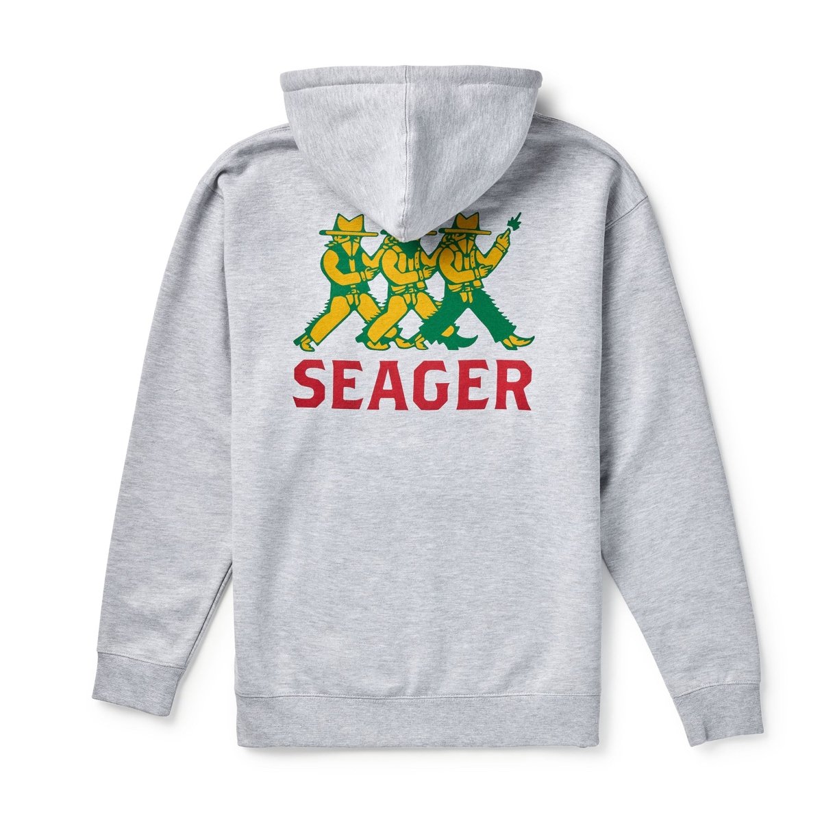 Seager- Finger Guns Mid-Weight Hoodie Heather Grey