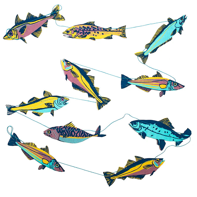 East End Press- Fish Sewn Garland