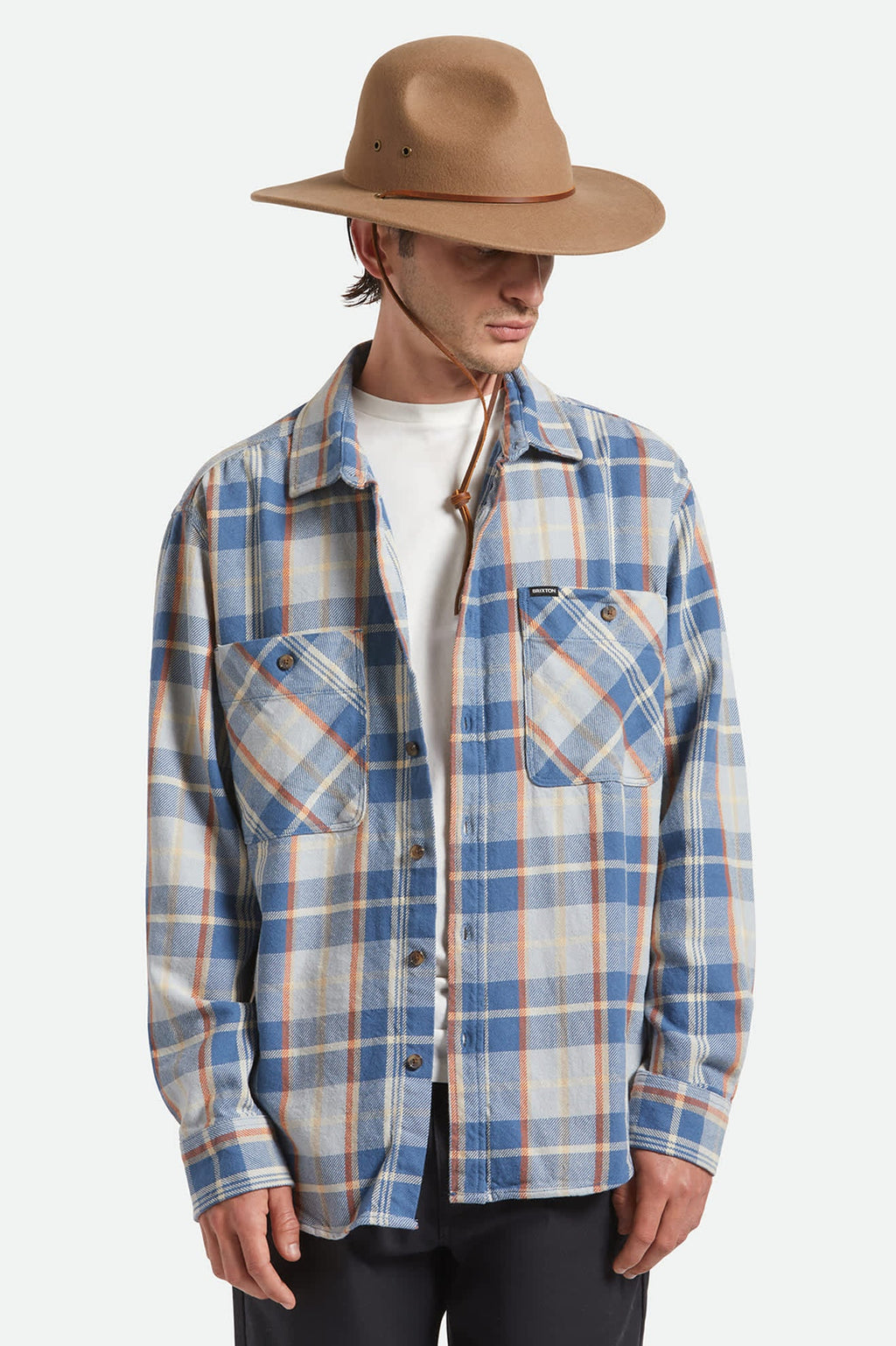 Brixton- Cedar Packable With Guard Fedora