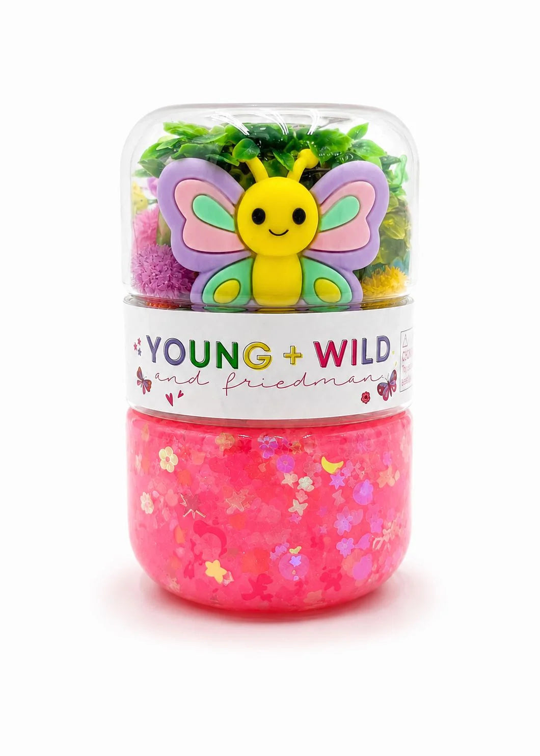 Young + Wild and Friedman- Grab & Go Dough Jar  Butterfly
