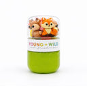 Young + Wild and Friedman- Grab & Go Dough Jar Fall Animals