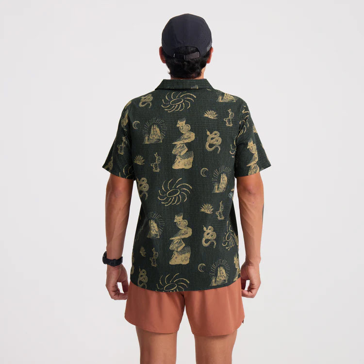 Roark- Bless Up Trail Button Up Shirt in Onyx