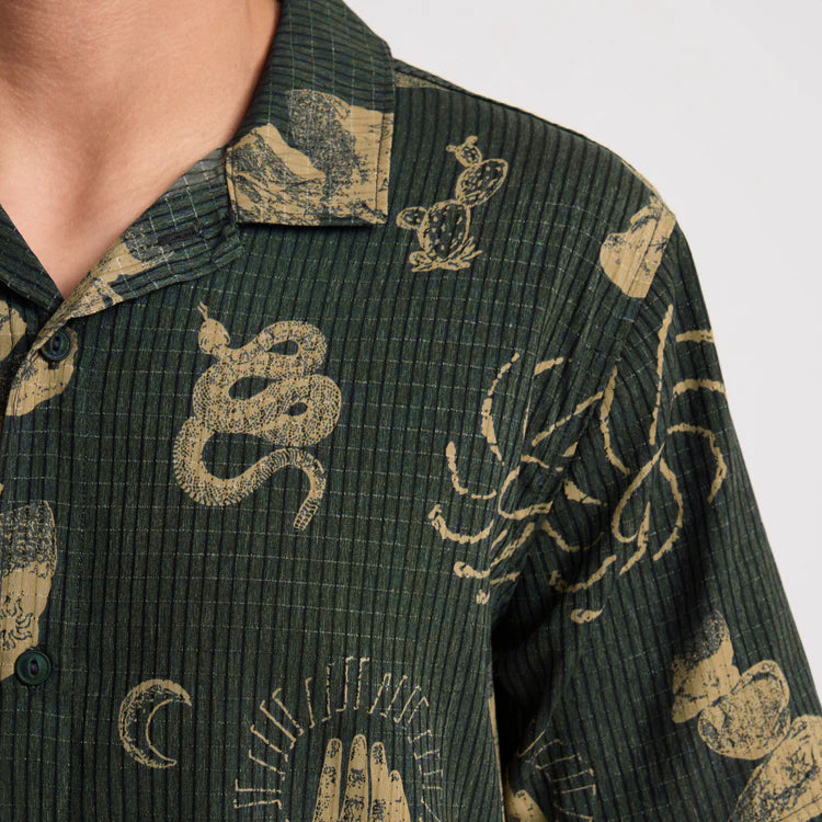 Roark- Bless Up Trail Button Up Shirt in Onyx