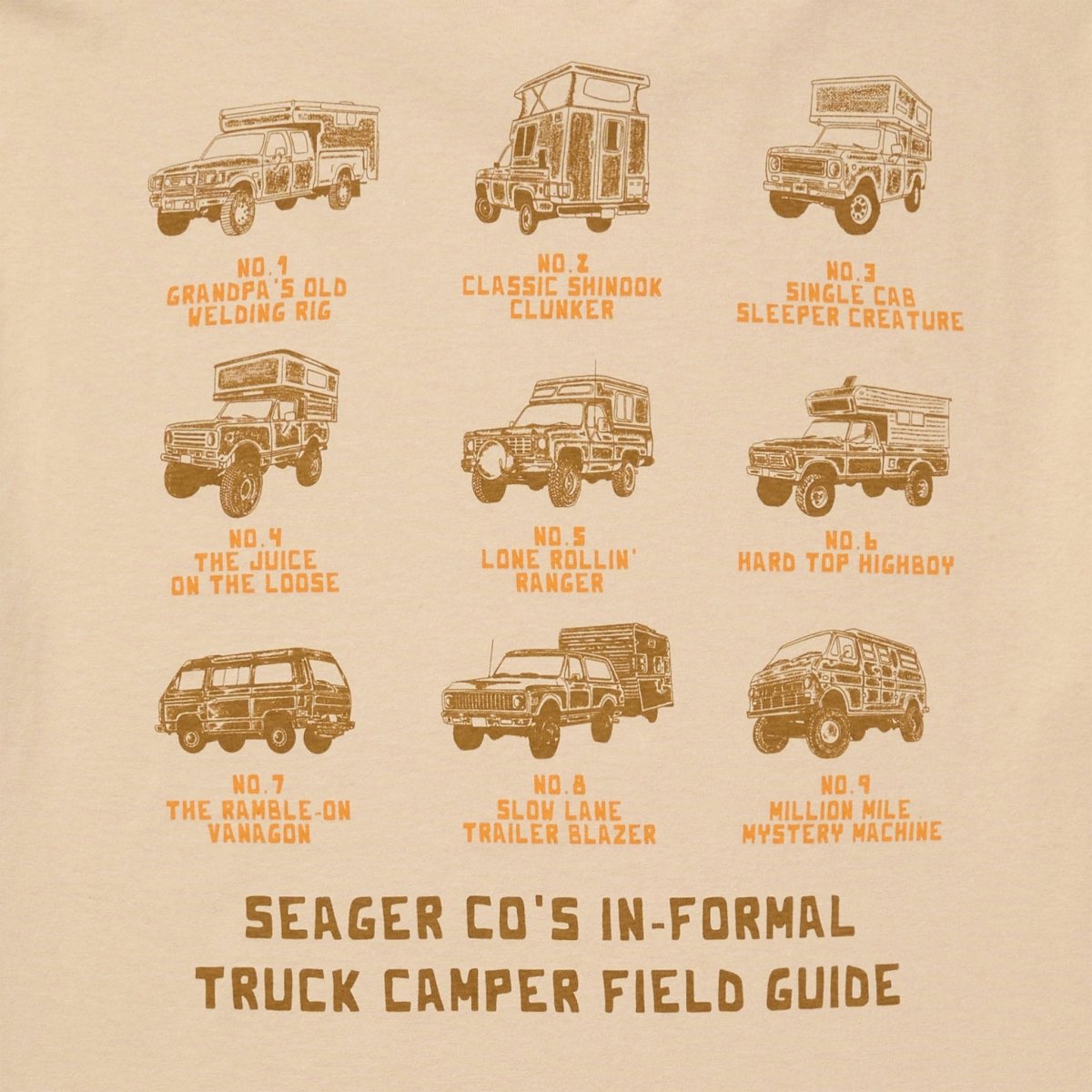 Seager- Informal Truck Guide Tee Cream