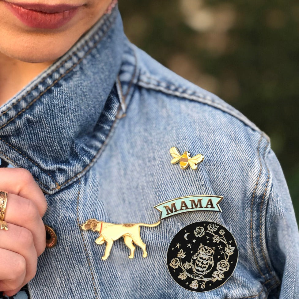 Helmsie- Owl Enamel Pin