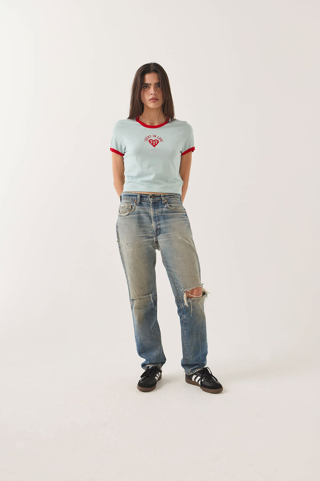 Brixton- Lucky in Love Baby T-Shirt