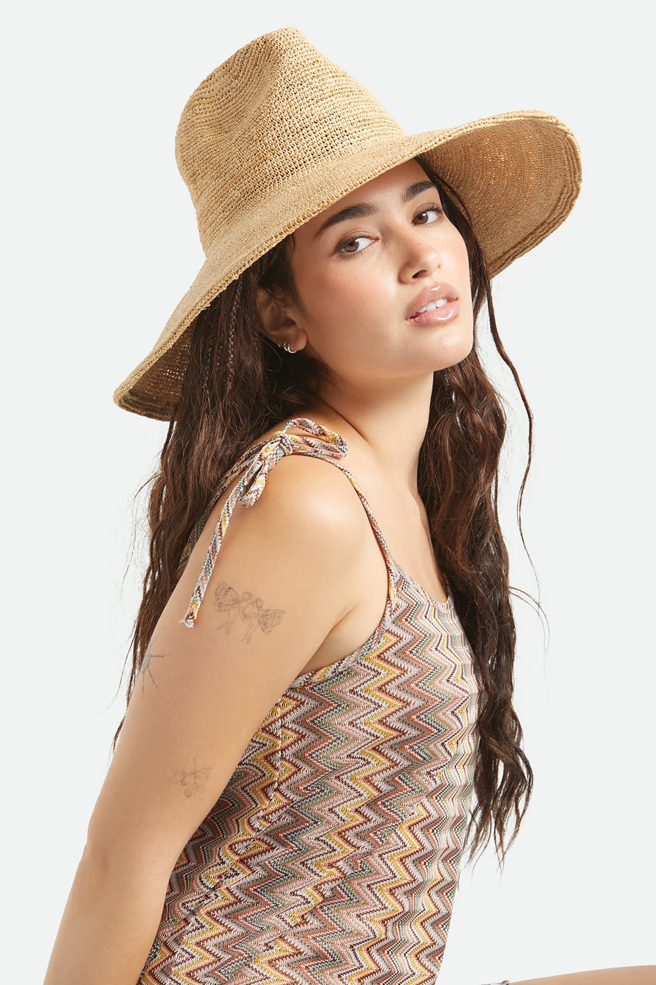 Brixton- Helena Straw Sun Hat