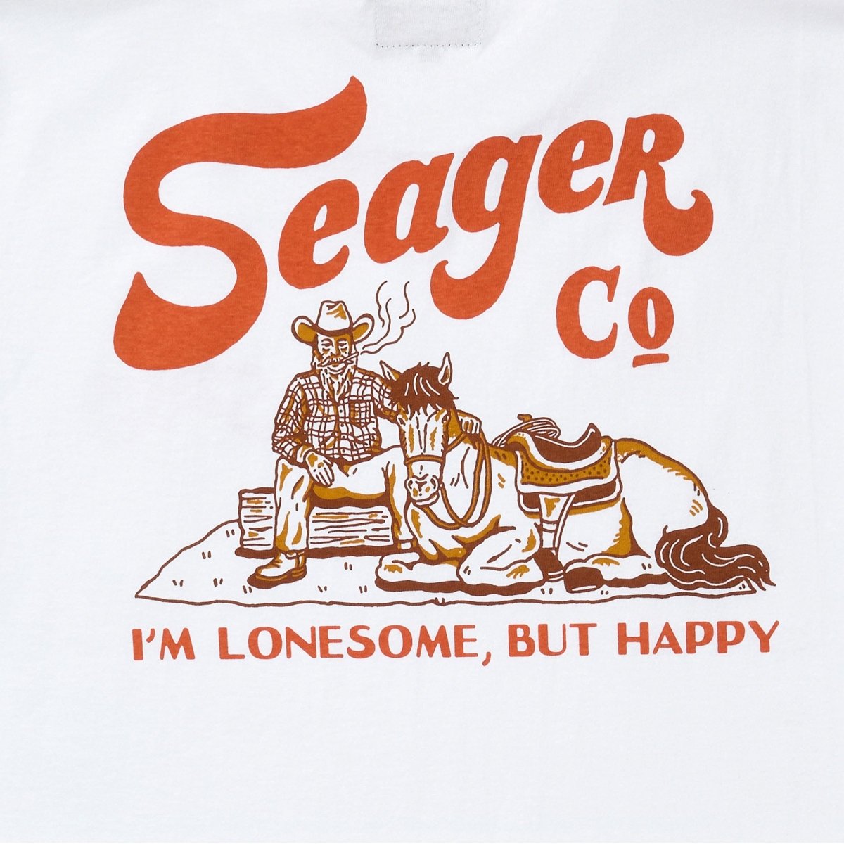Seager- Lonesome Tee White