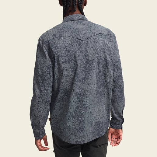 Howler Bros- H Bar B Tech Longsleeve Dot Matrix Dark Slate