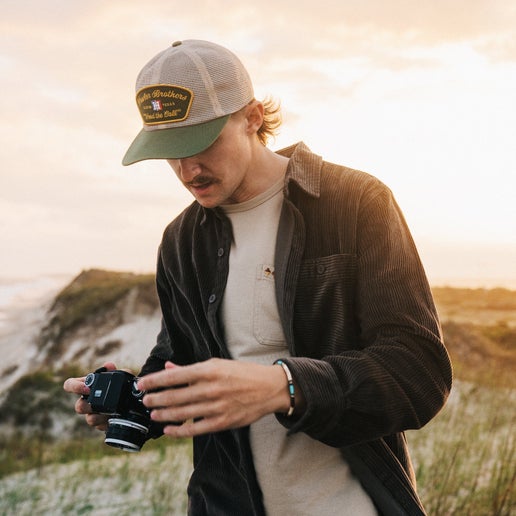 Howler Bros- Feedstore Snapback Tan/Green Hat