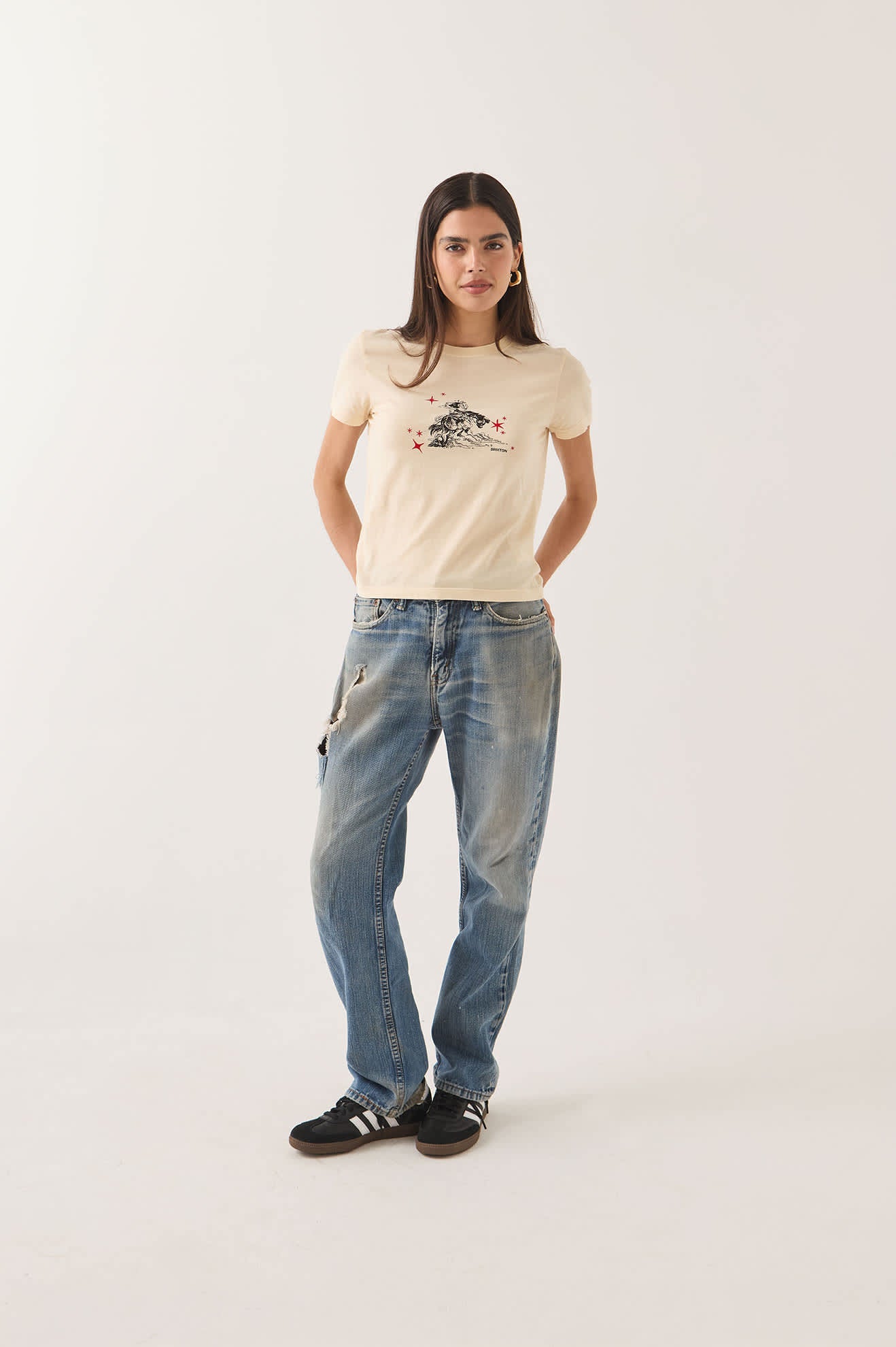 Brixton- Mid Century Ranch Slim Crew T-Shirt