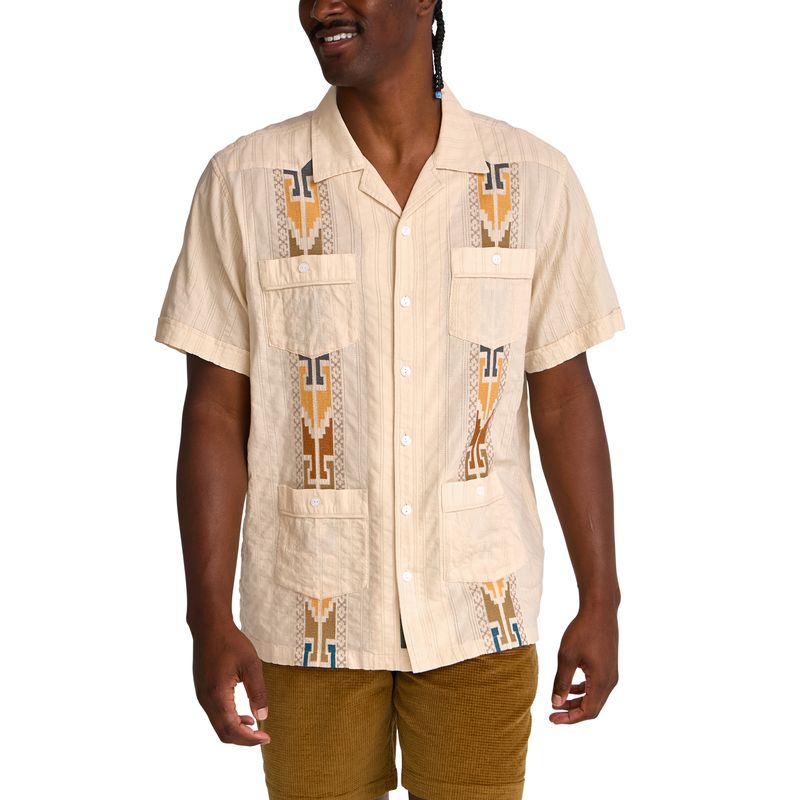 Howler Bros- Temple Tracks Guayabera Shirt