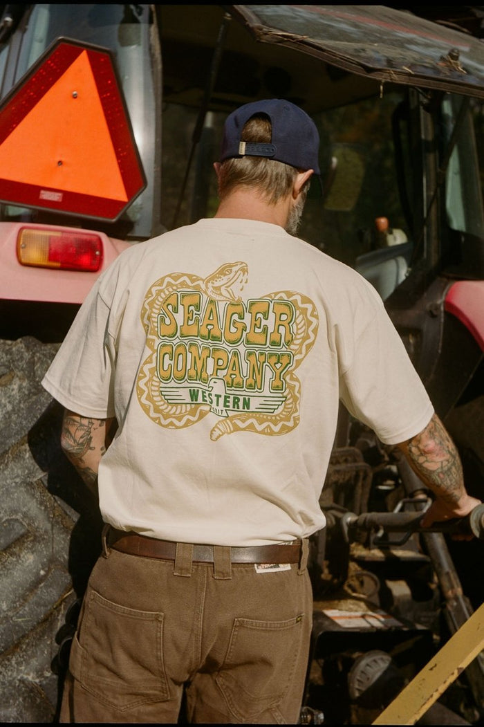 Seager- Rattler Tee Vintage White