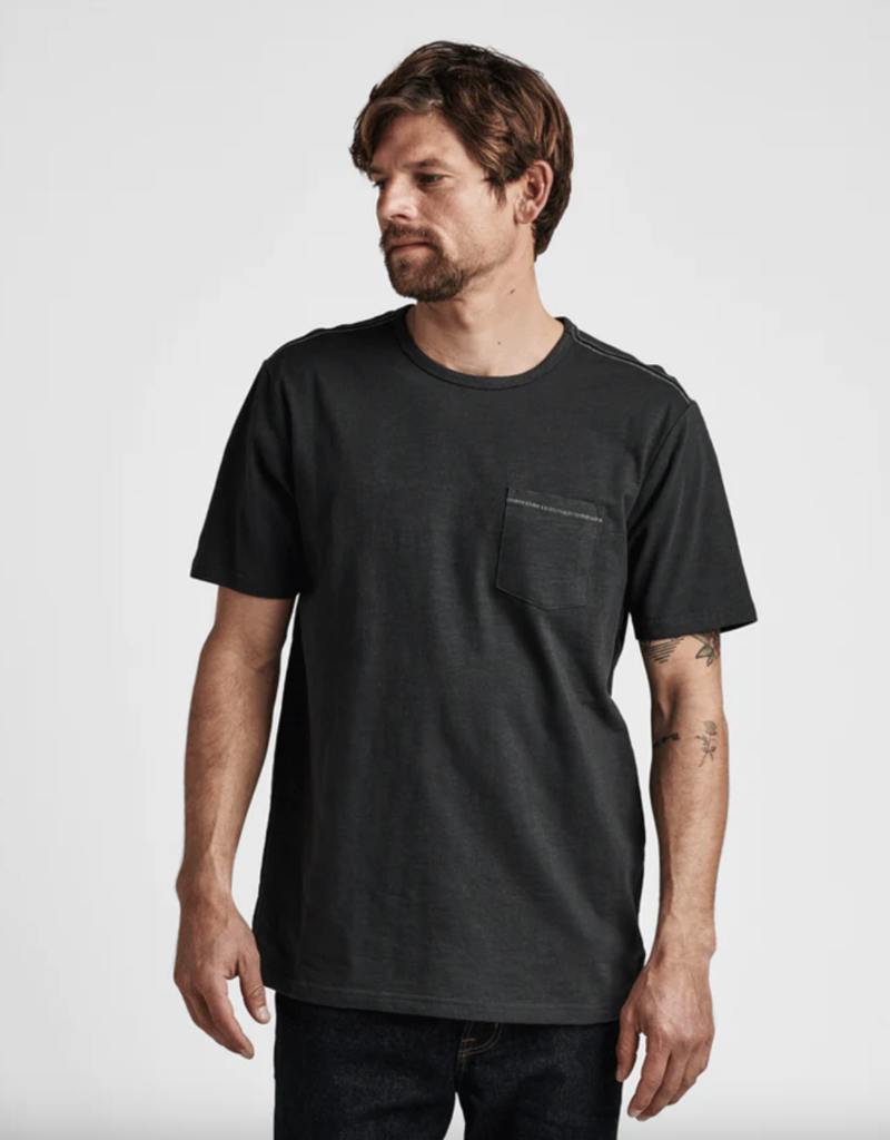 Roark- Well Worn Midweight Organic Short Sleeve Tee in Charcoal