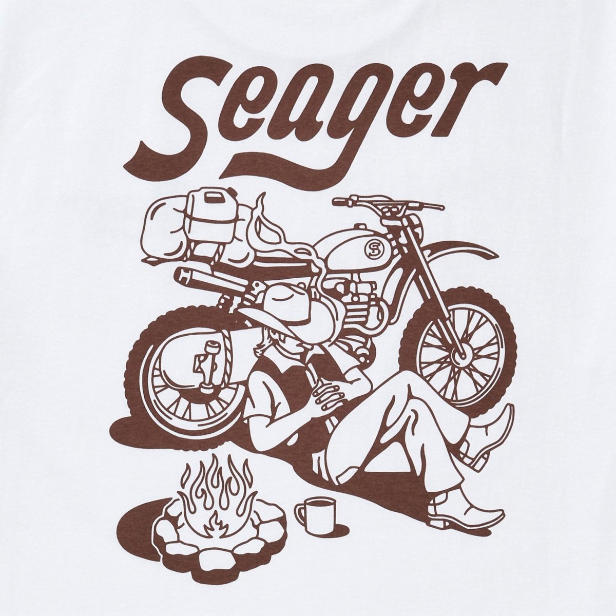 Seager- Romero Tee White